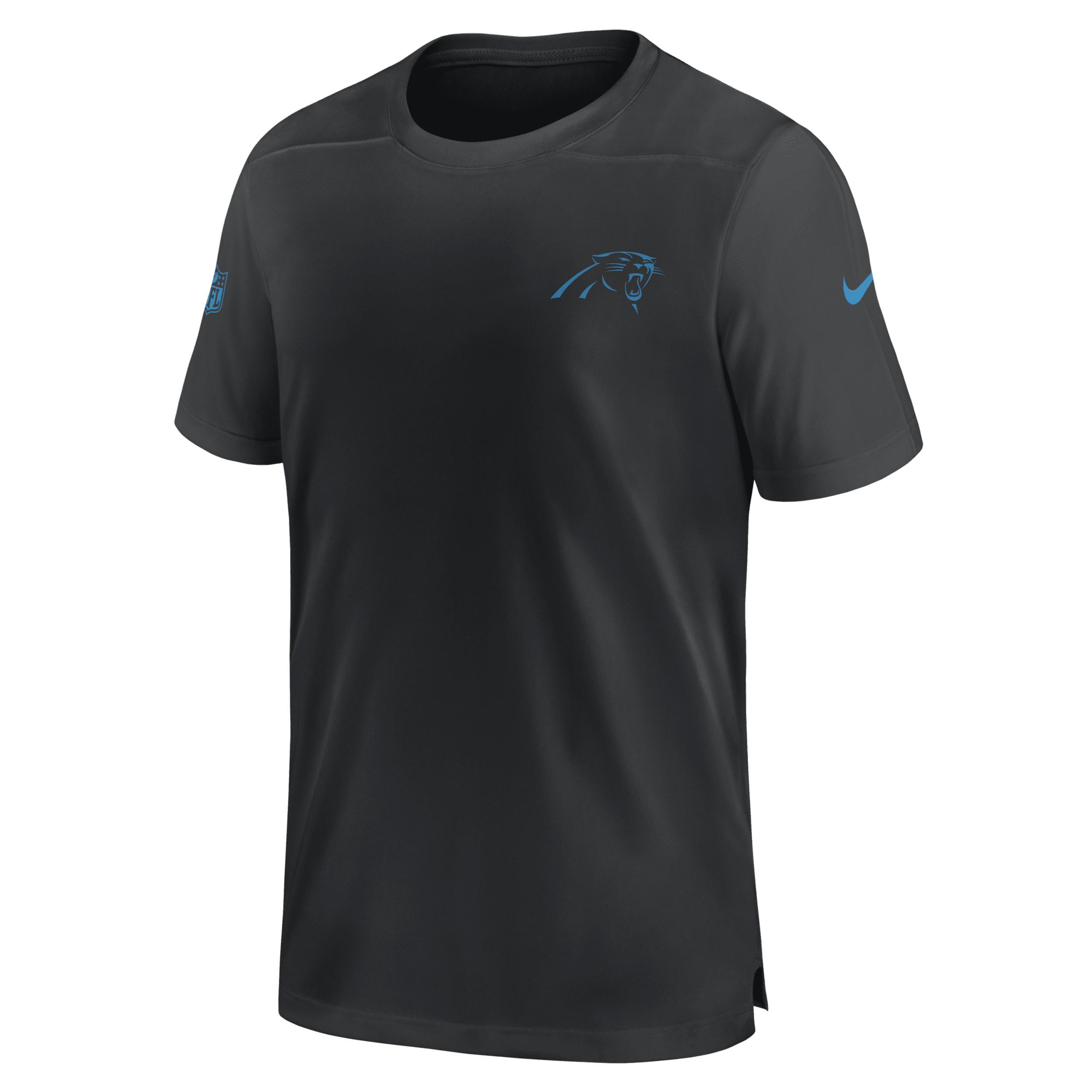 Nike Dri-fit Sideline Coach (nfl Carolina Panthers) Top in Black for Men