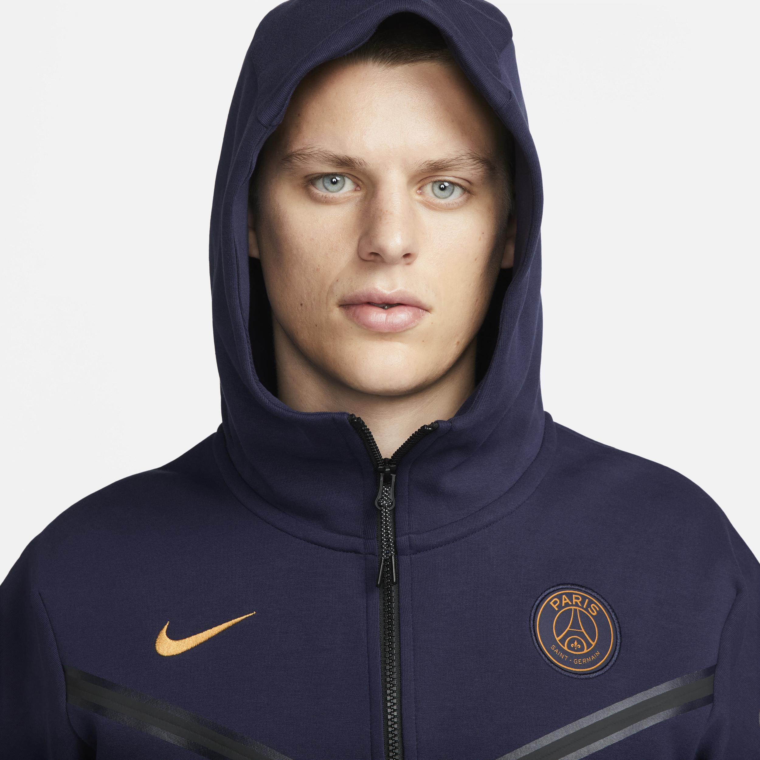 Nike Paris Saint-germain Tech Fleece Windrunner Full-zip Hoodie in Blue for  Men | Lyst
