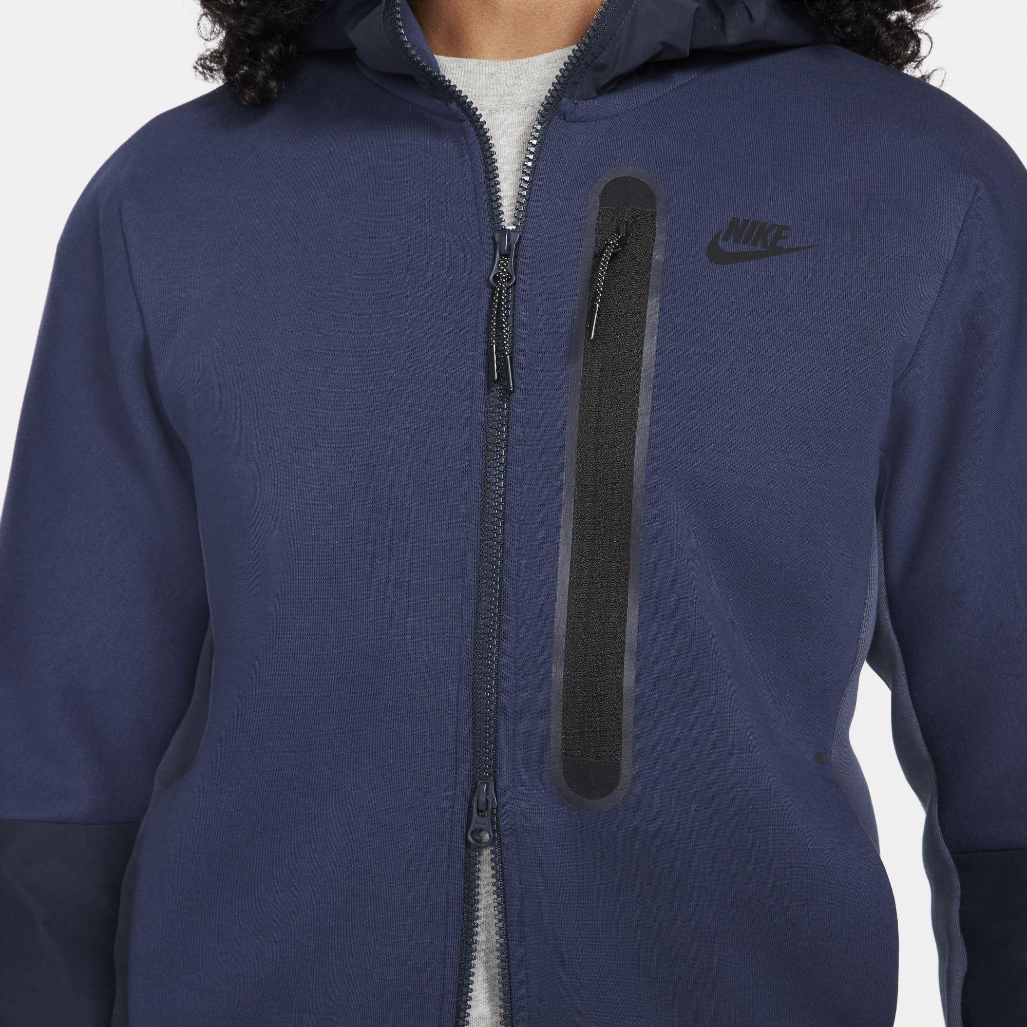 nike tech fleece woven blue