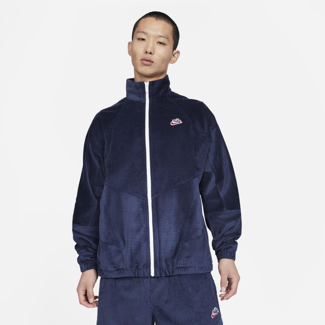 Nike Sportswear Heritage Windrunner Corduroy Jacket in Blue for Men | Lyst