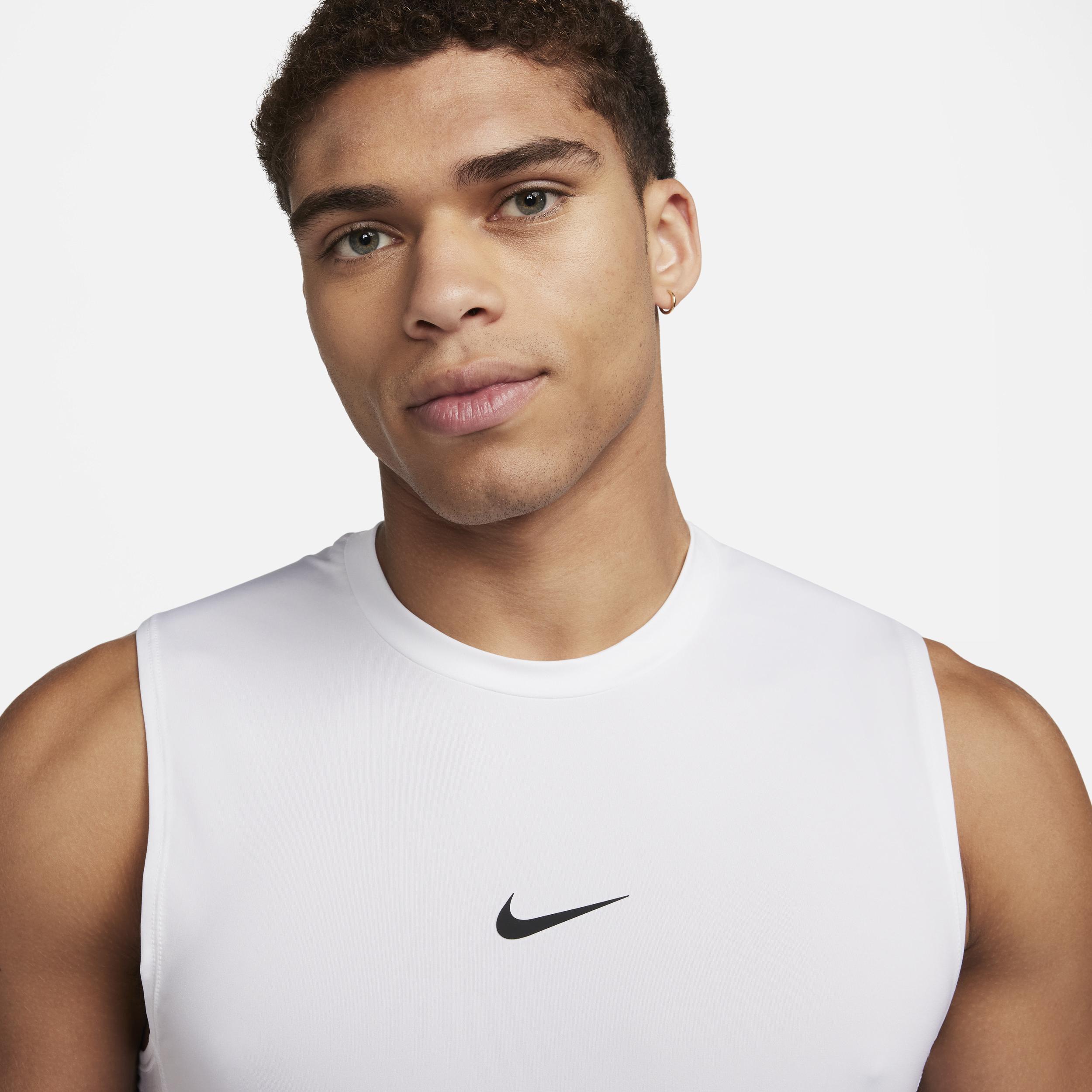 Nike Pro Dri-fit Slim Top White for Men | Lyst