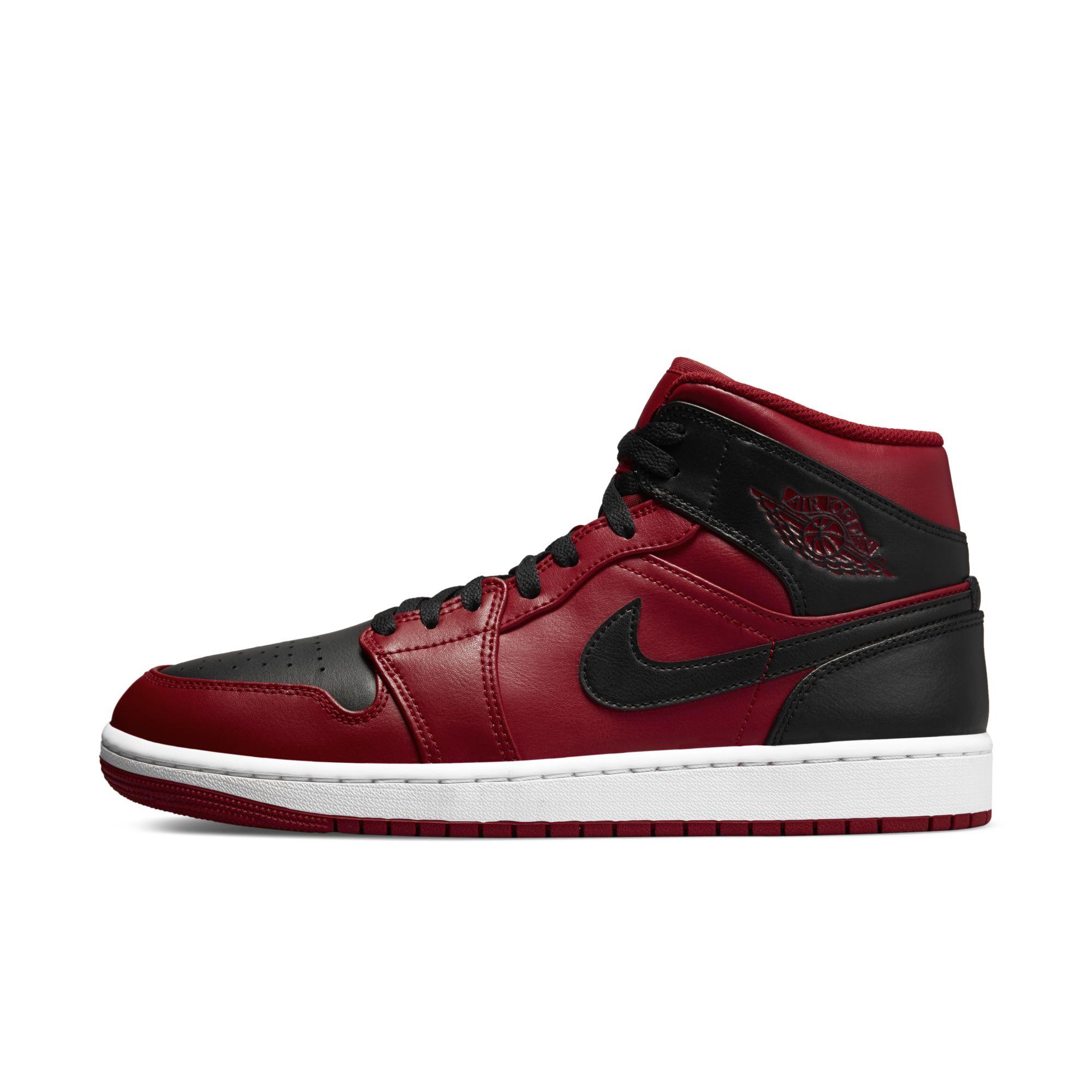 Nike Air Jordan 1 Mid Shoes Red for Men | Lyst UK