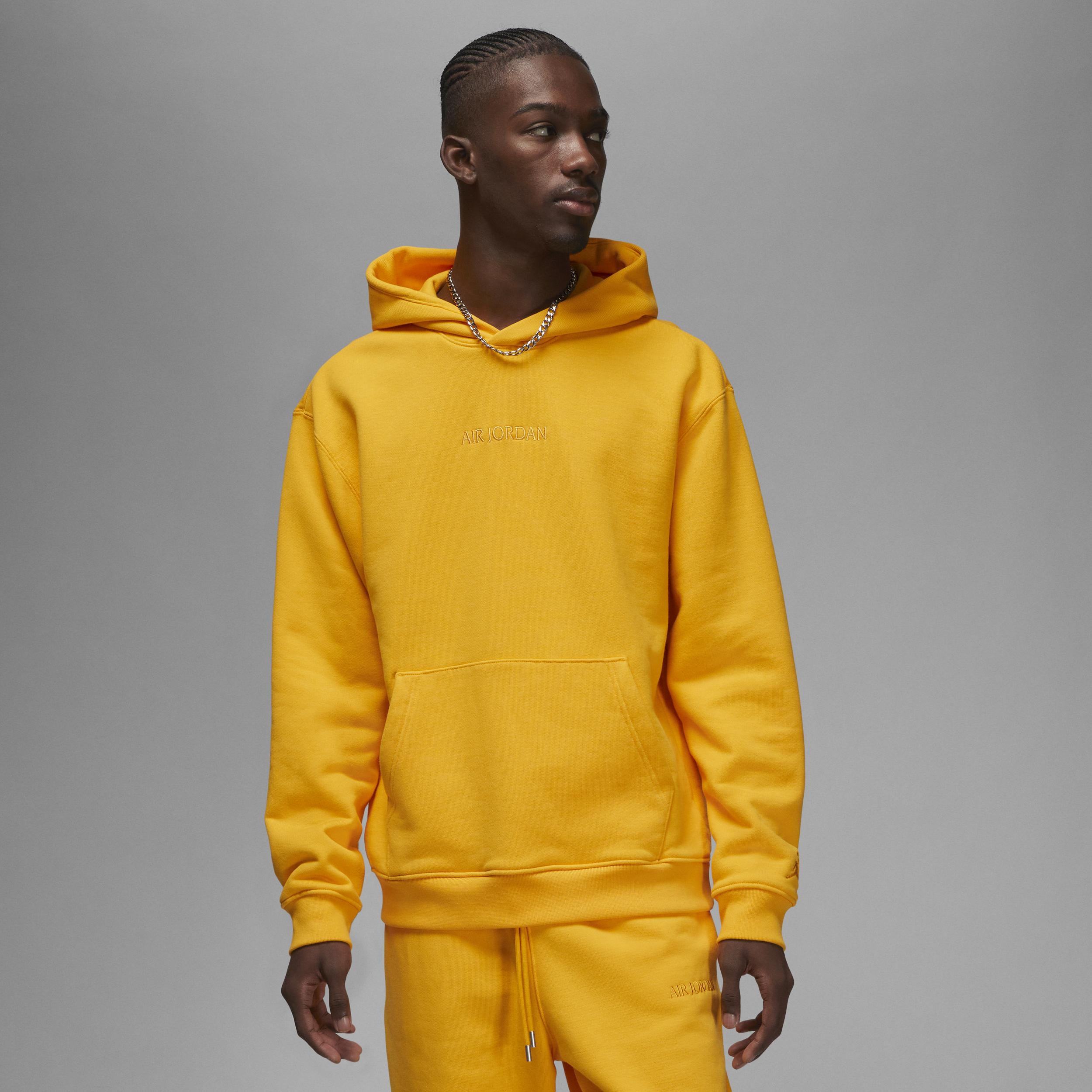 Nike Jordan Wordmark Fleece Hoodie In Yellow, for Men | Lyst