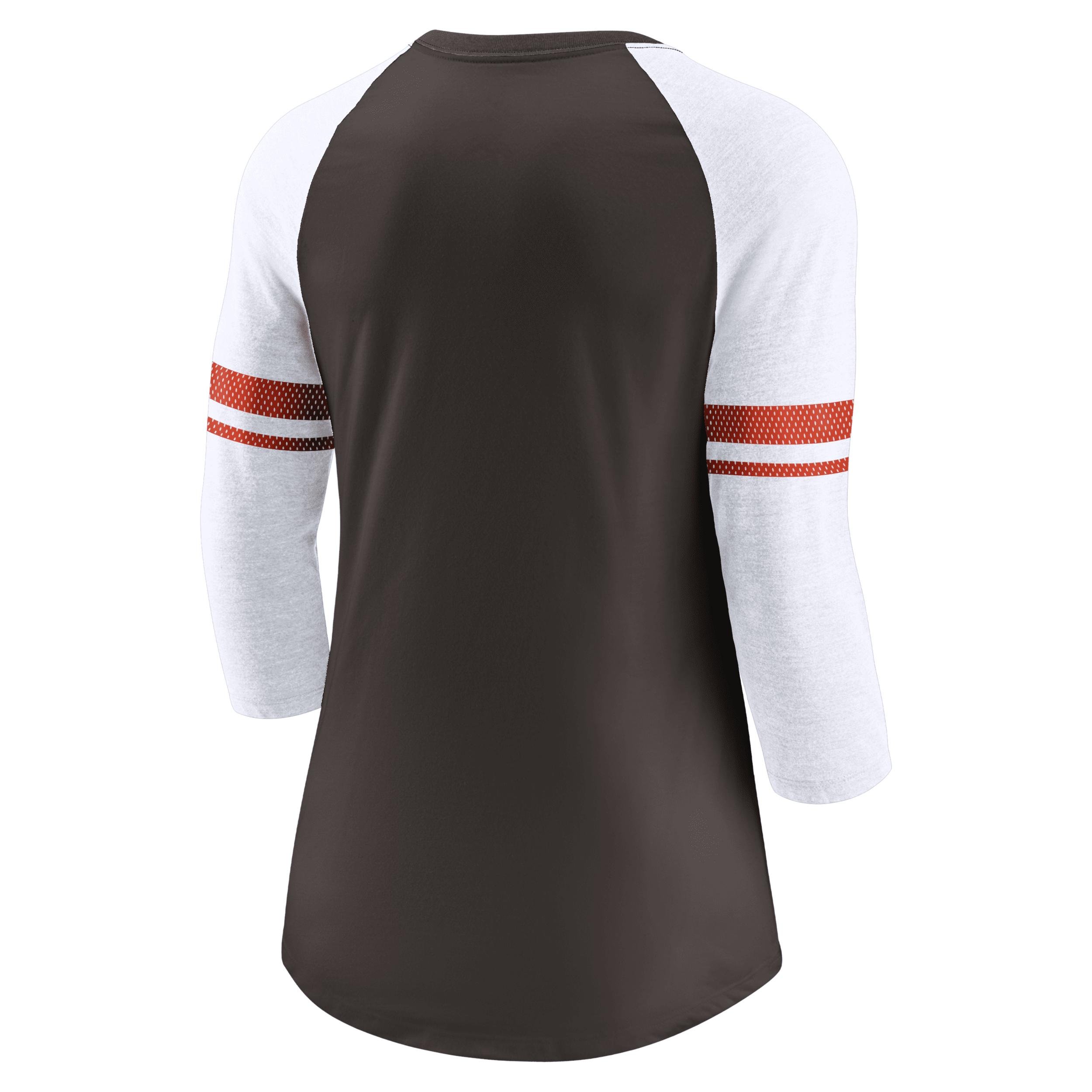 Women's Nike Cleveland Browns Heathered Orange/Brown Football