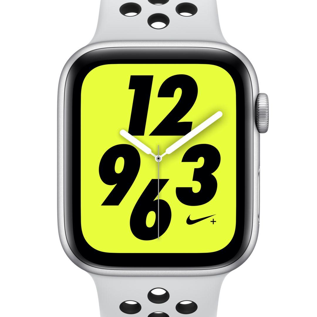 Nike Apple Watch + Series 4 (gps) With Sport Band 44mm Sport Watch in Silver (Metallic) for Men