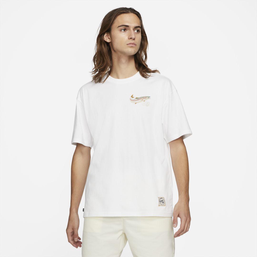 Nike Sb Daan Van Der Linden Skate T-shirt in White for Men | Lyst