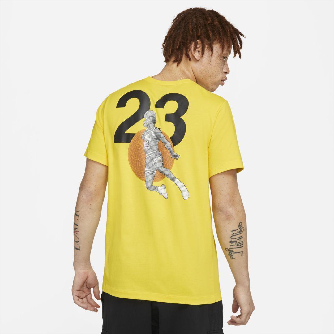 Nike Cotton Jordan 23 Engineered Short-sleeve T-shirt in Yellow for Men |  Lyst