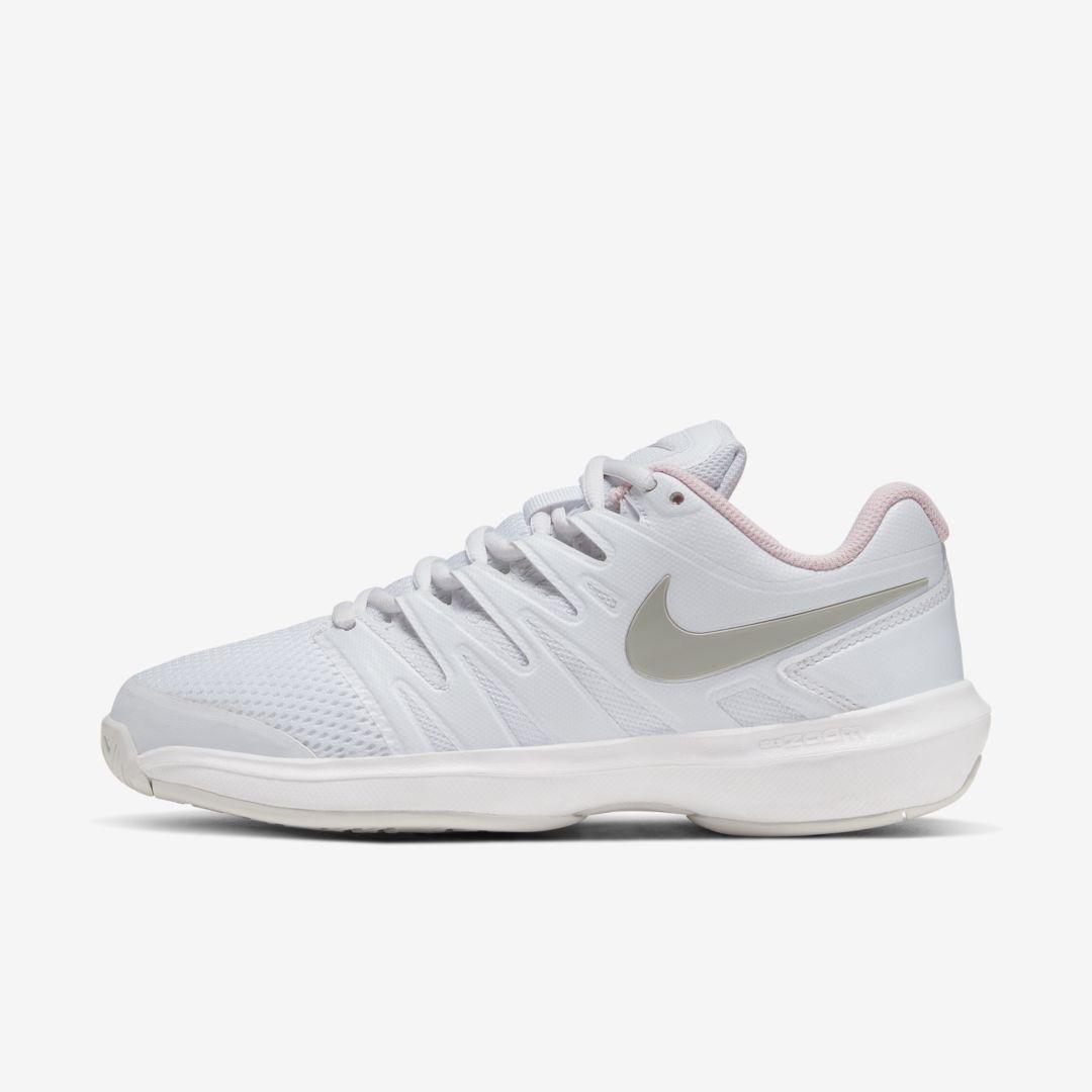Nike Rubber Air Zoom Prestige Tennis Shoes in White/Silver (White) - Lyst