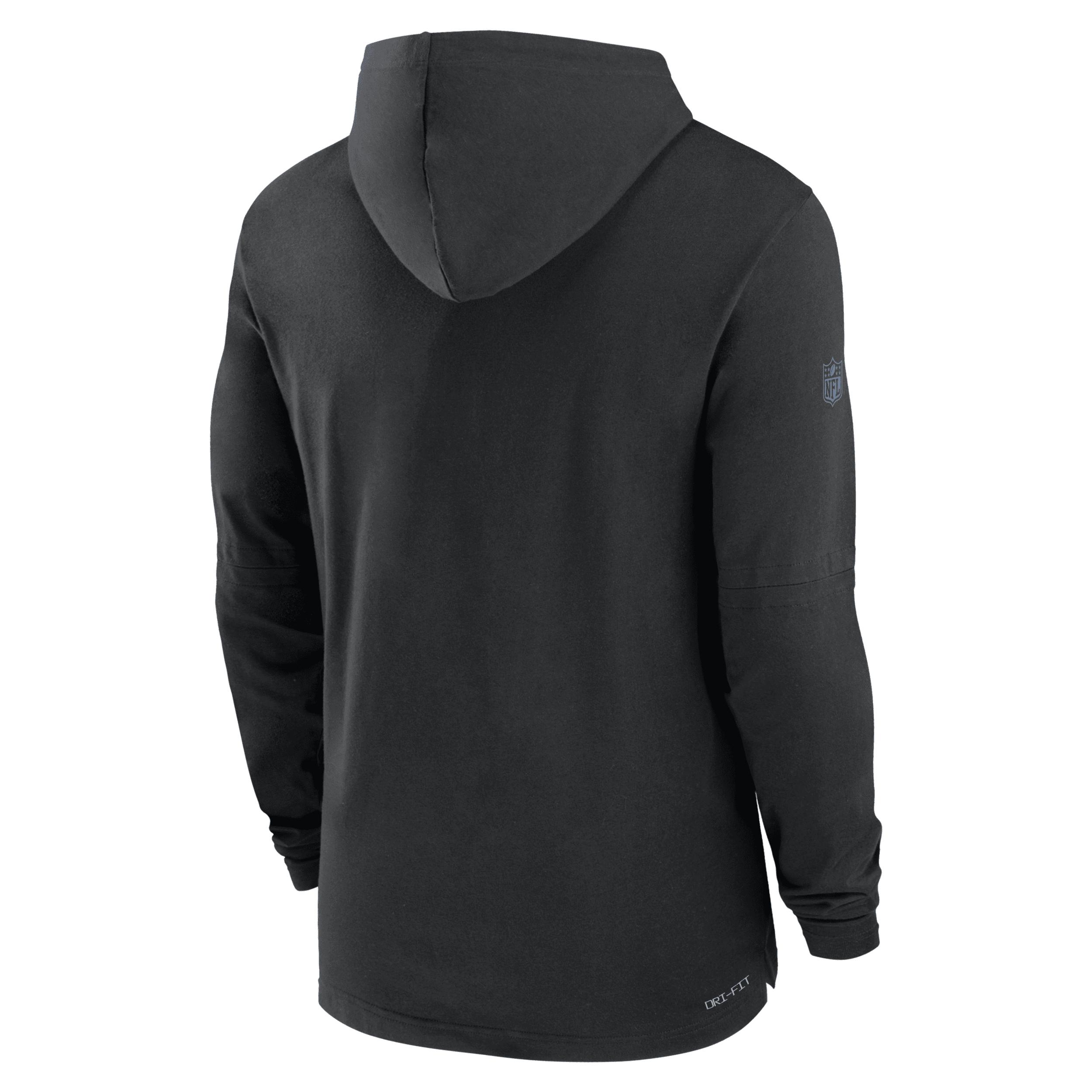 Nike Los Angeles Chargers Sideline Men's Dri-fit Nfl Long-sleeve Hooded Top  in Black for Men