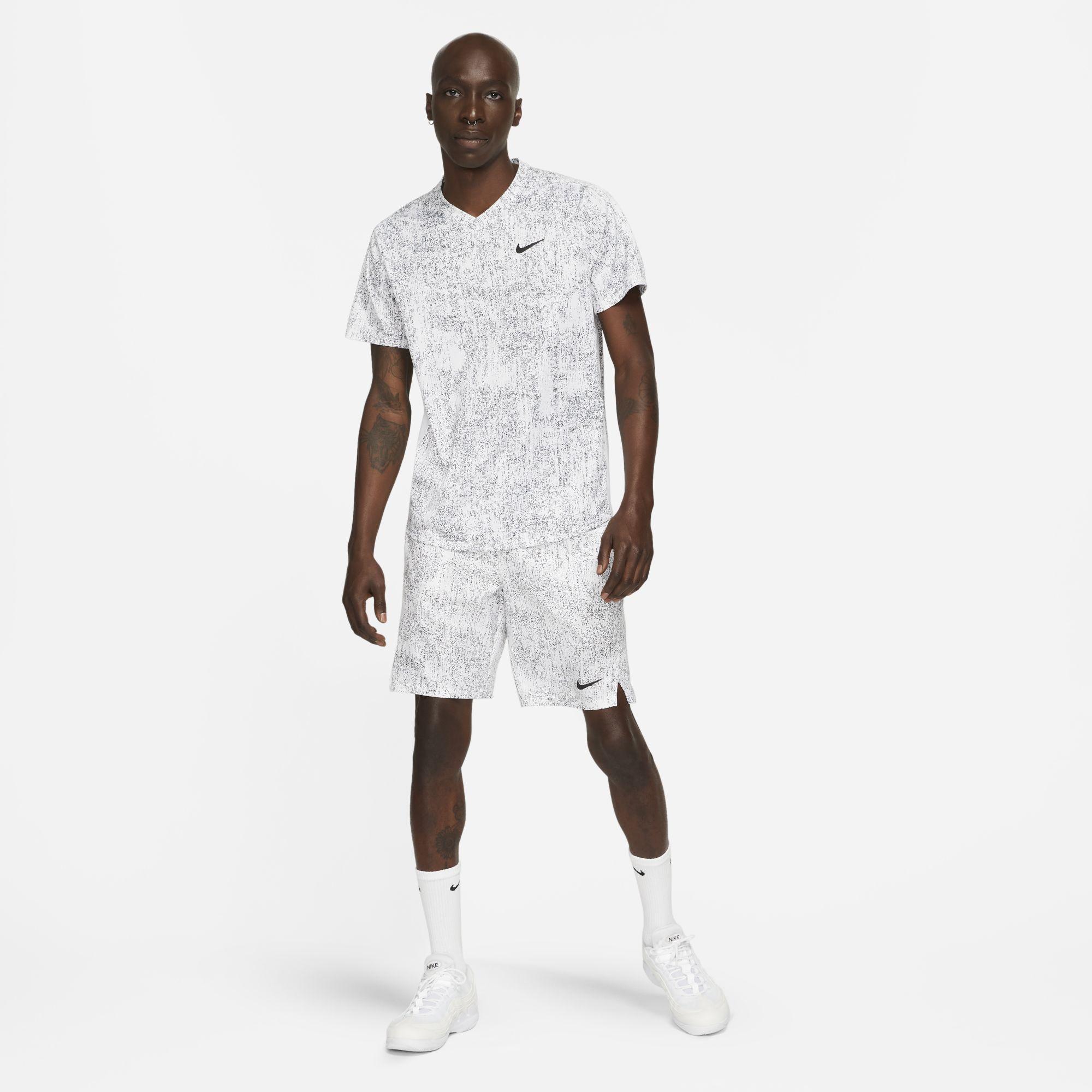 Nike Synthetic Court Dri Fit Victory Printed Tennis Top In White For Men Lyst Nike Synthetic Court Dri Fit Victory Printed Tennis Top In White For Men Lyst