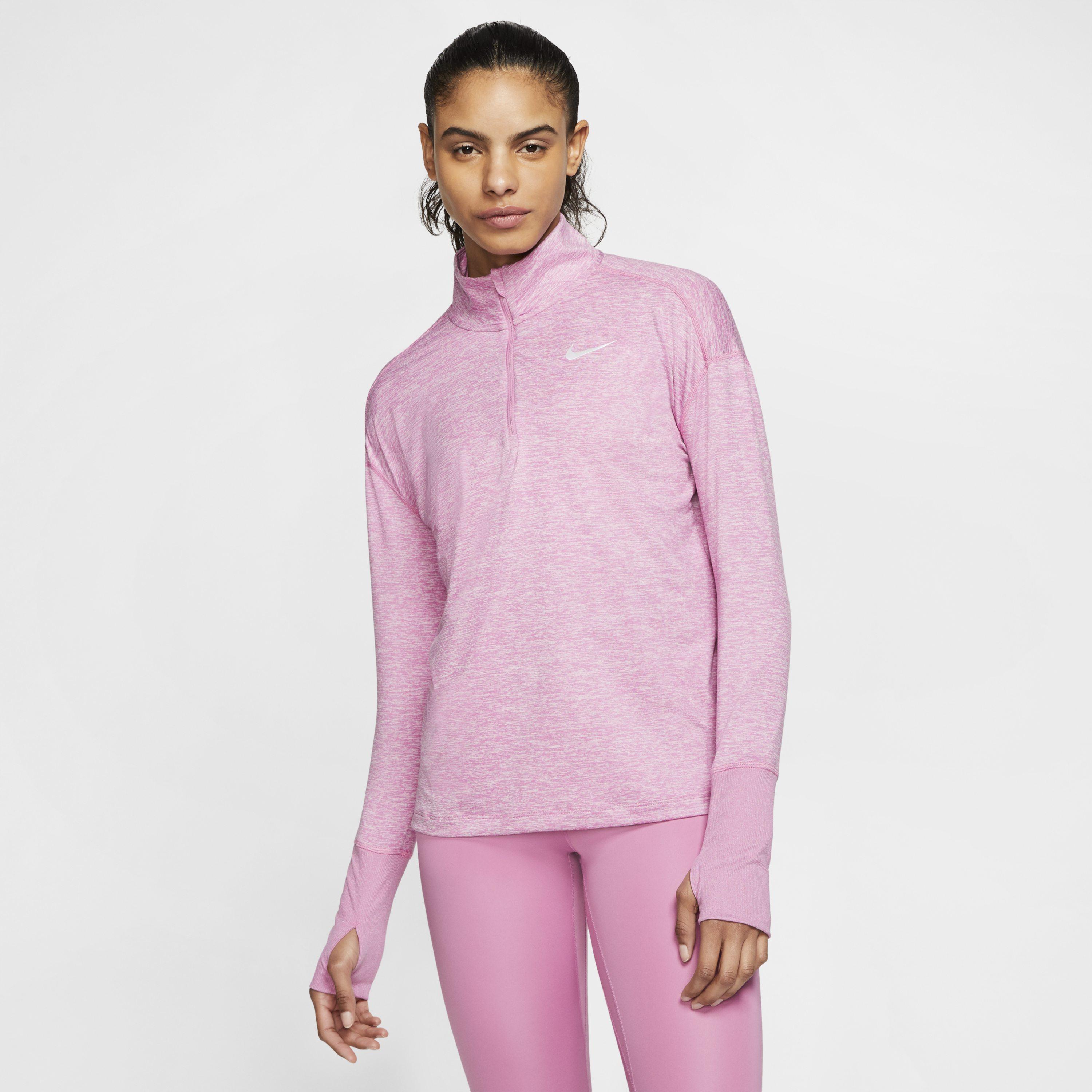 Nike Element Half-zip Running Top in Pink | Lyst UK
