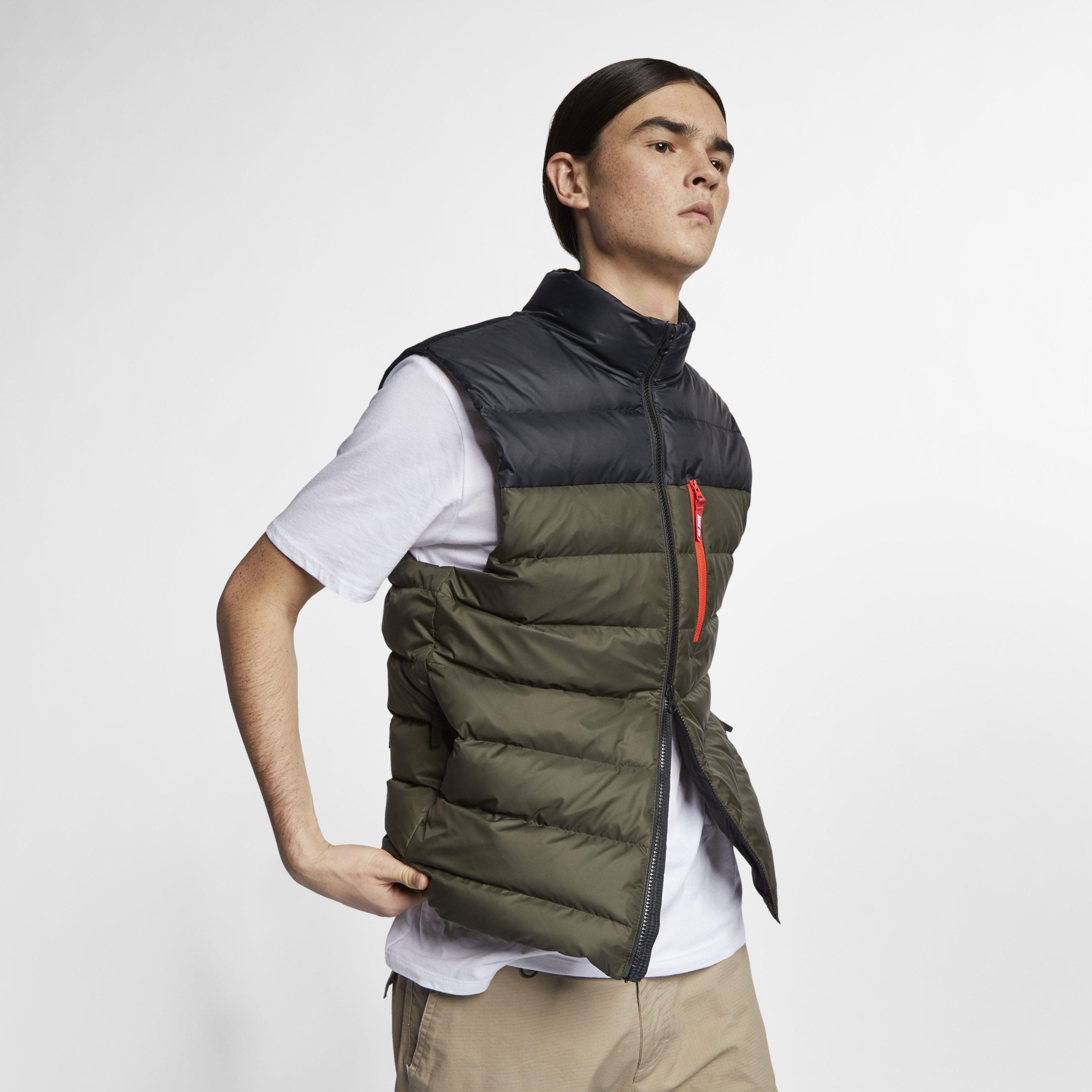 Nike Sb Down Fill Skateboarding Gilet in Black for Men | Lyst UK