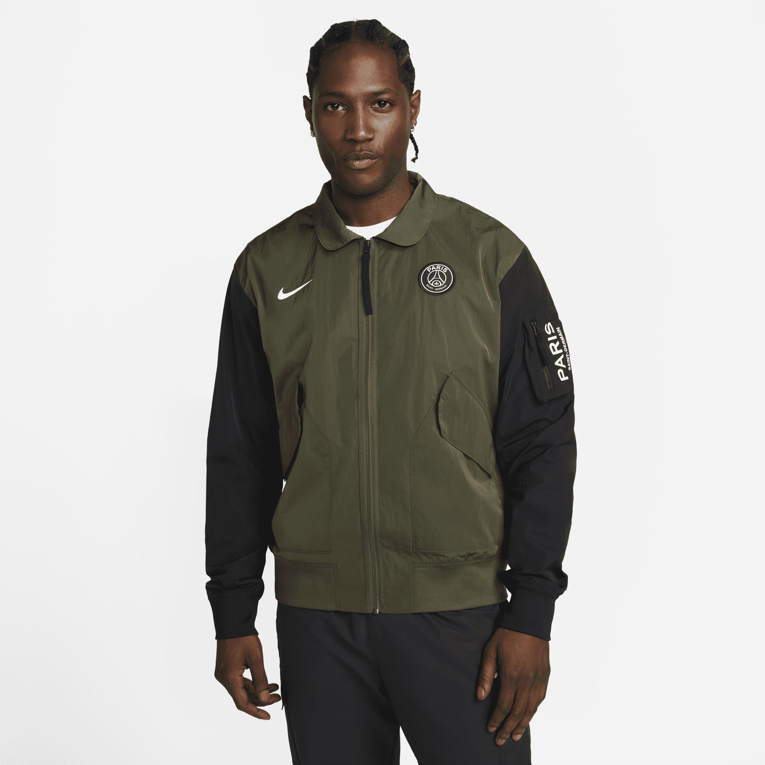 Nike Paris Saint-germain Unlined Full-zip Bomber Jacket In Green, for ...