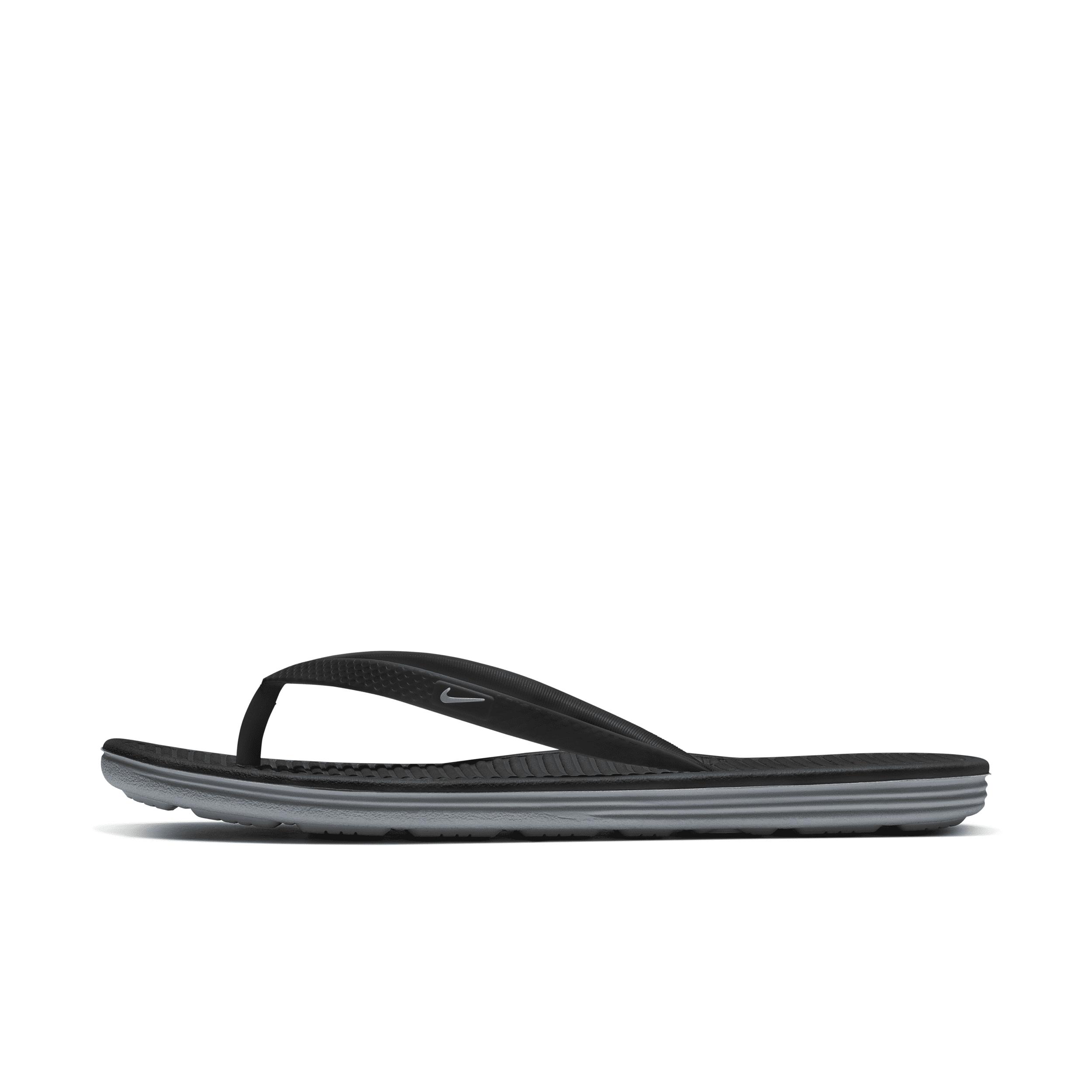 Nike Solarsoft Thong Sandal in Black | Lyst
