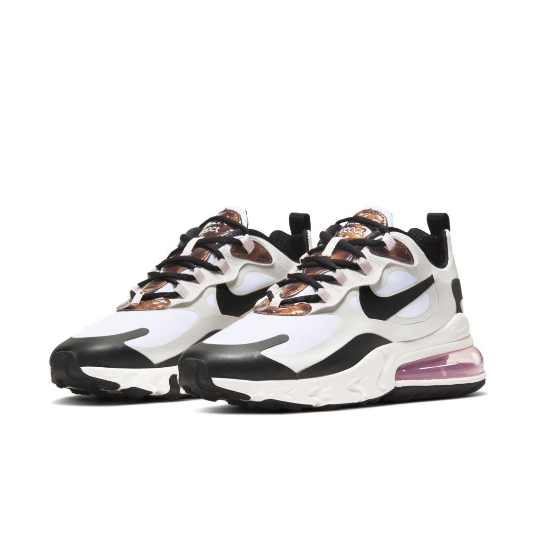 nike air max 270 react cream and tortoise shell sneakers