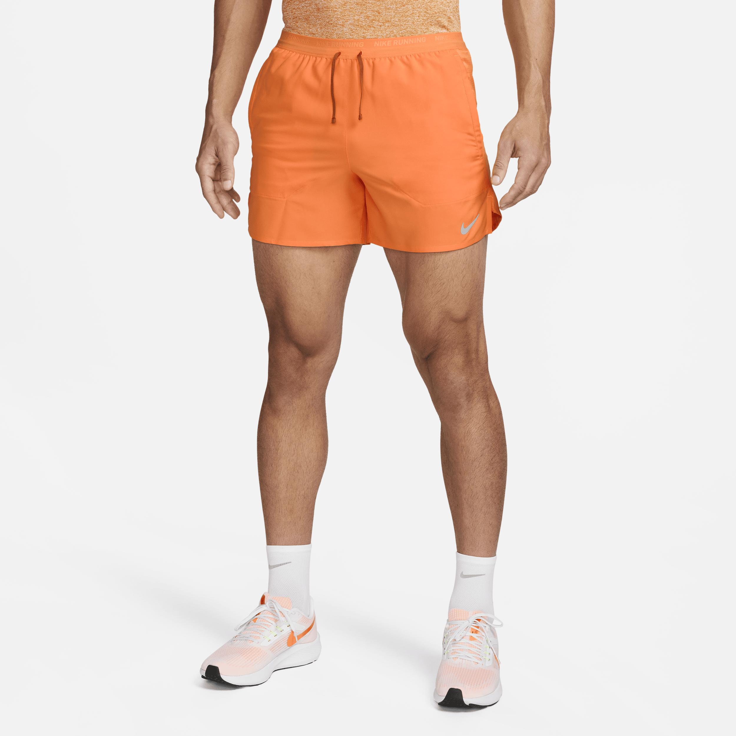 Nike Stride Dri-fit 5" Brief-lined Running Shorts in Orange for Men | Lyst  UK