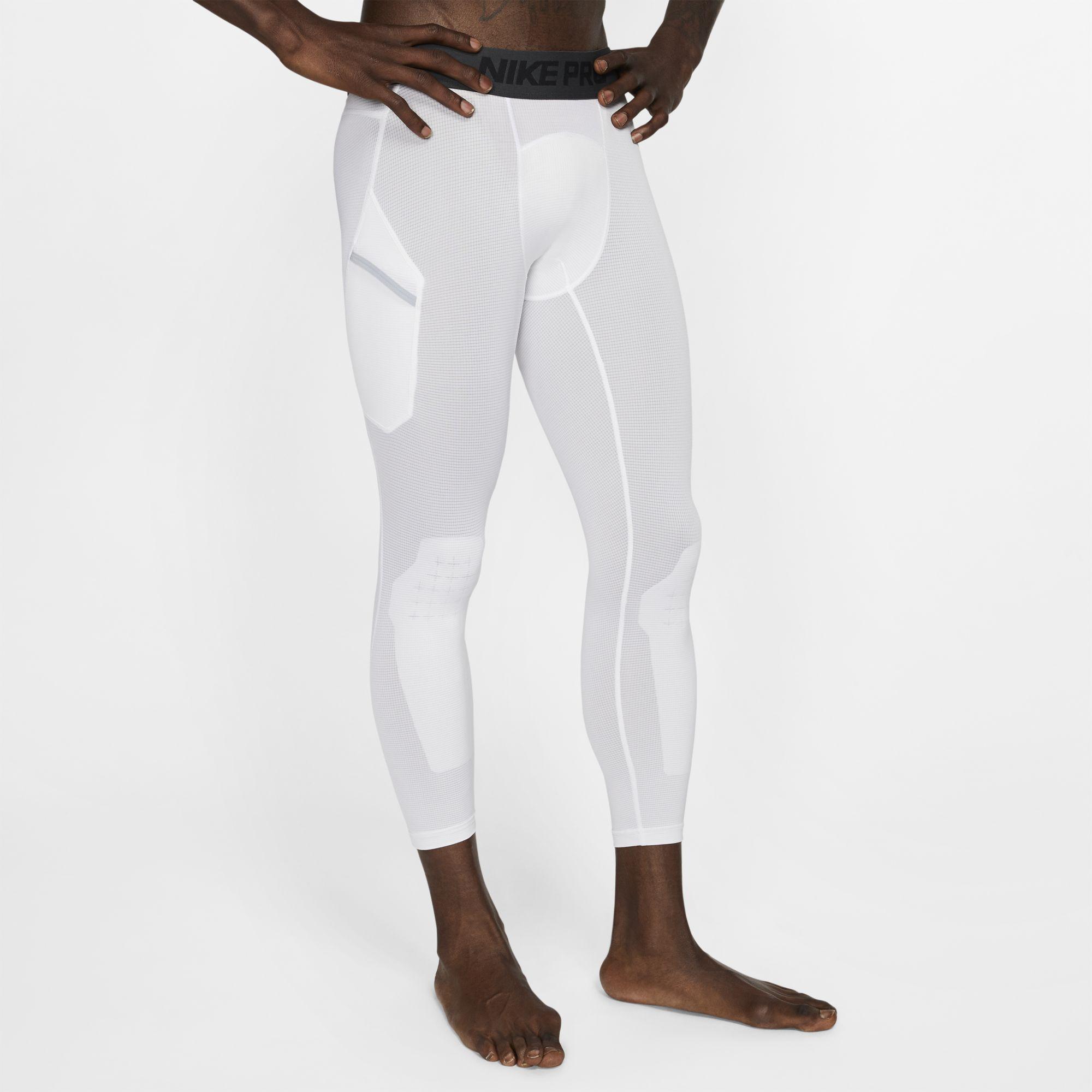 Nike Pro 3/4 Basketball Tights in White for Men | Lyst Australia