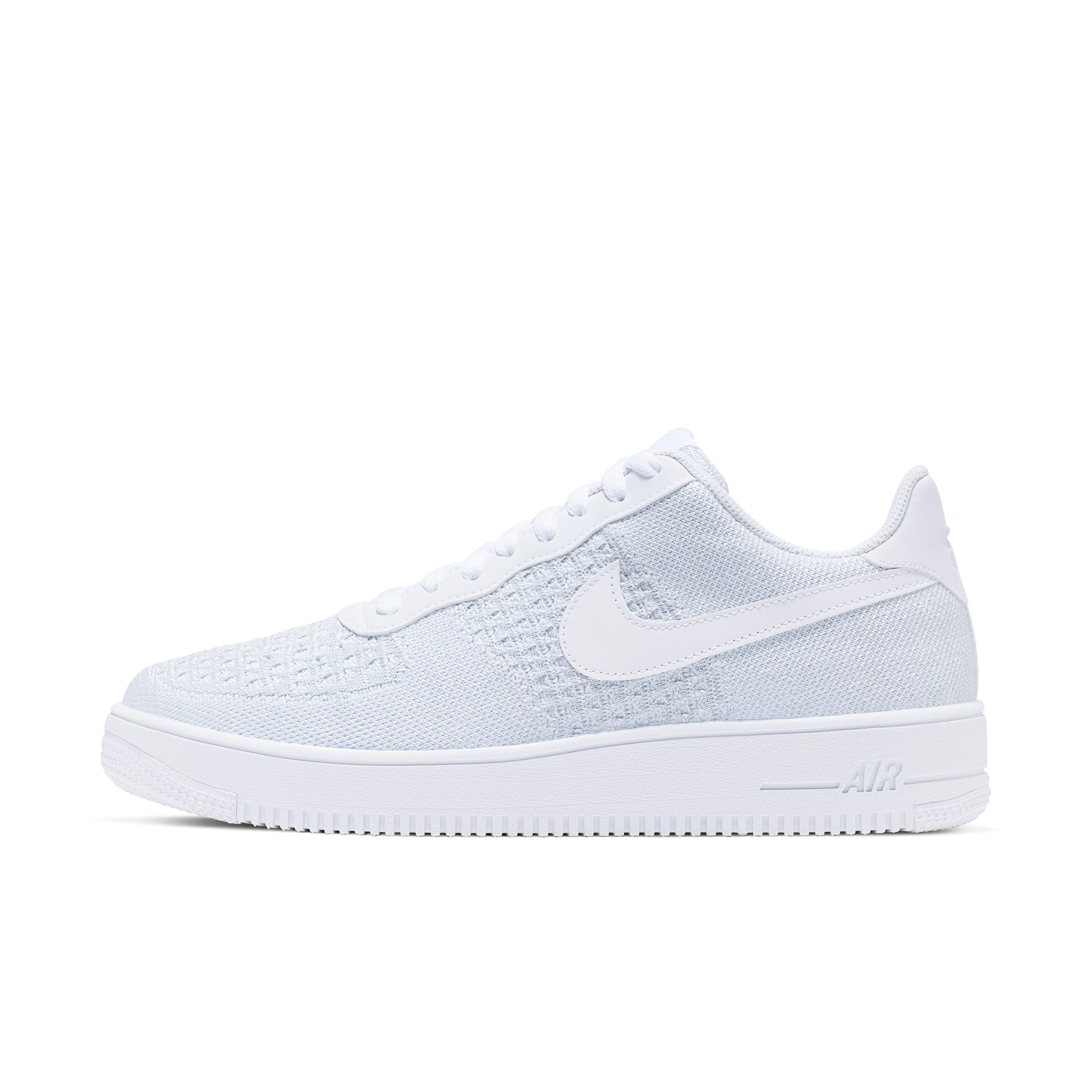 flyknit air force ones white