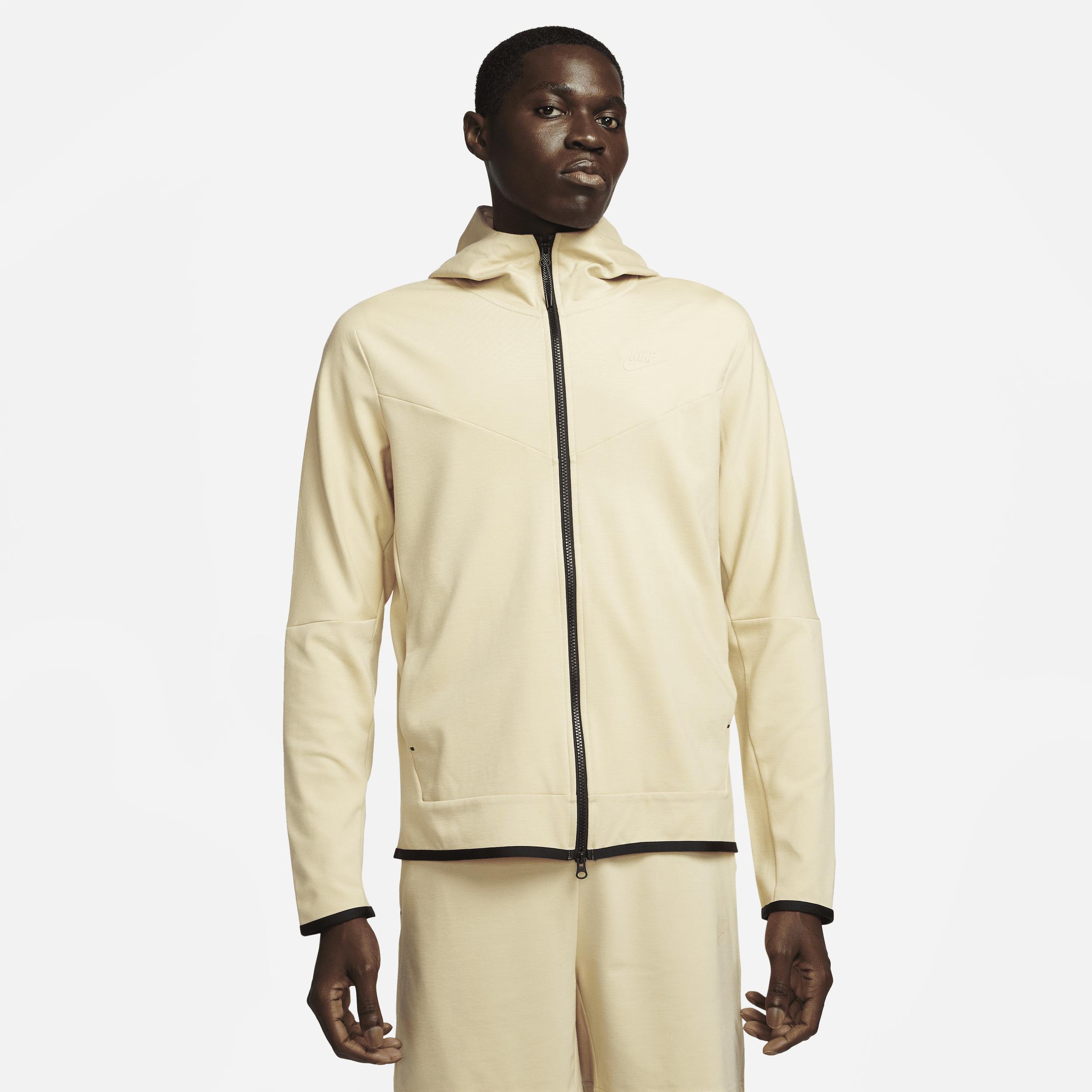 Nike Sportswear Tech Fleece Lightweight Full-zip Hoodie Sweatshirt in  Natural for Men | Lyst
