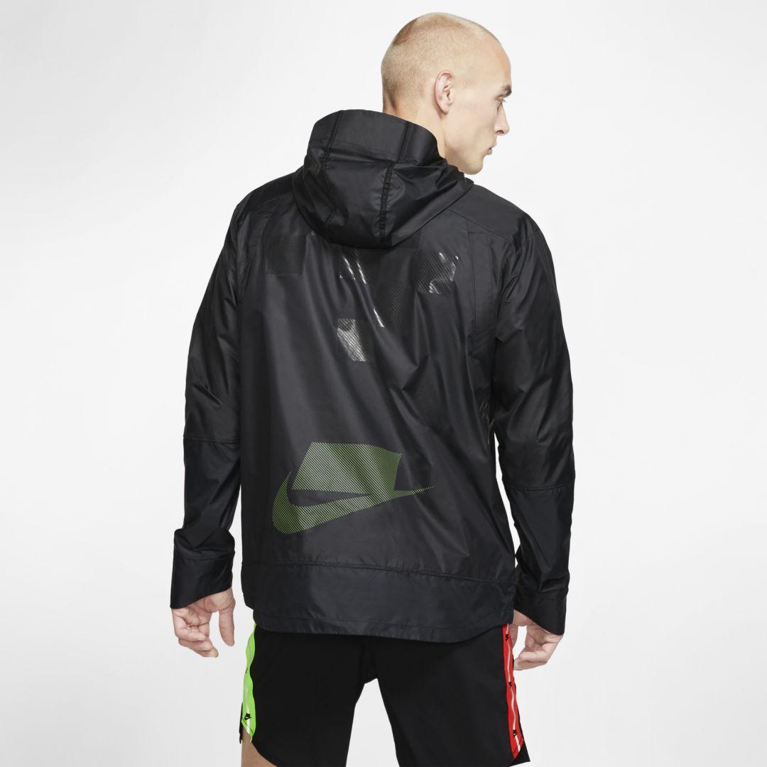 nike men's shield flash running jacket