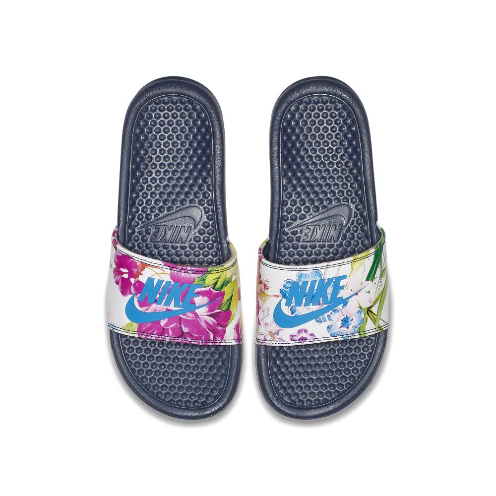 nike slide floral