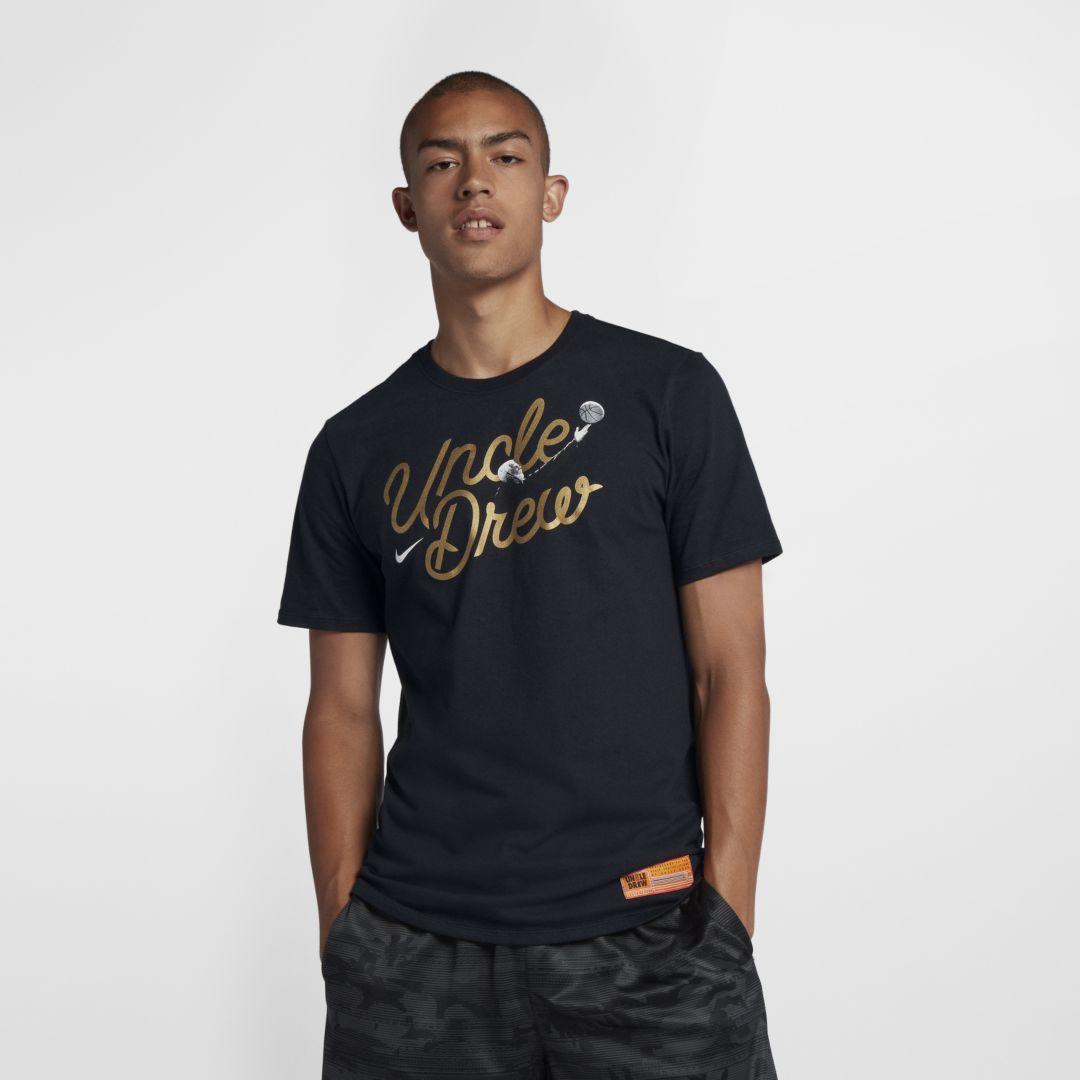 Nike Cotton &quot; Kyrie &quot;&quot;uncle Drew&quot;&quot; Basketball T-shirt in Black for Men - Lyst