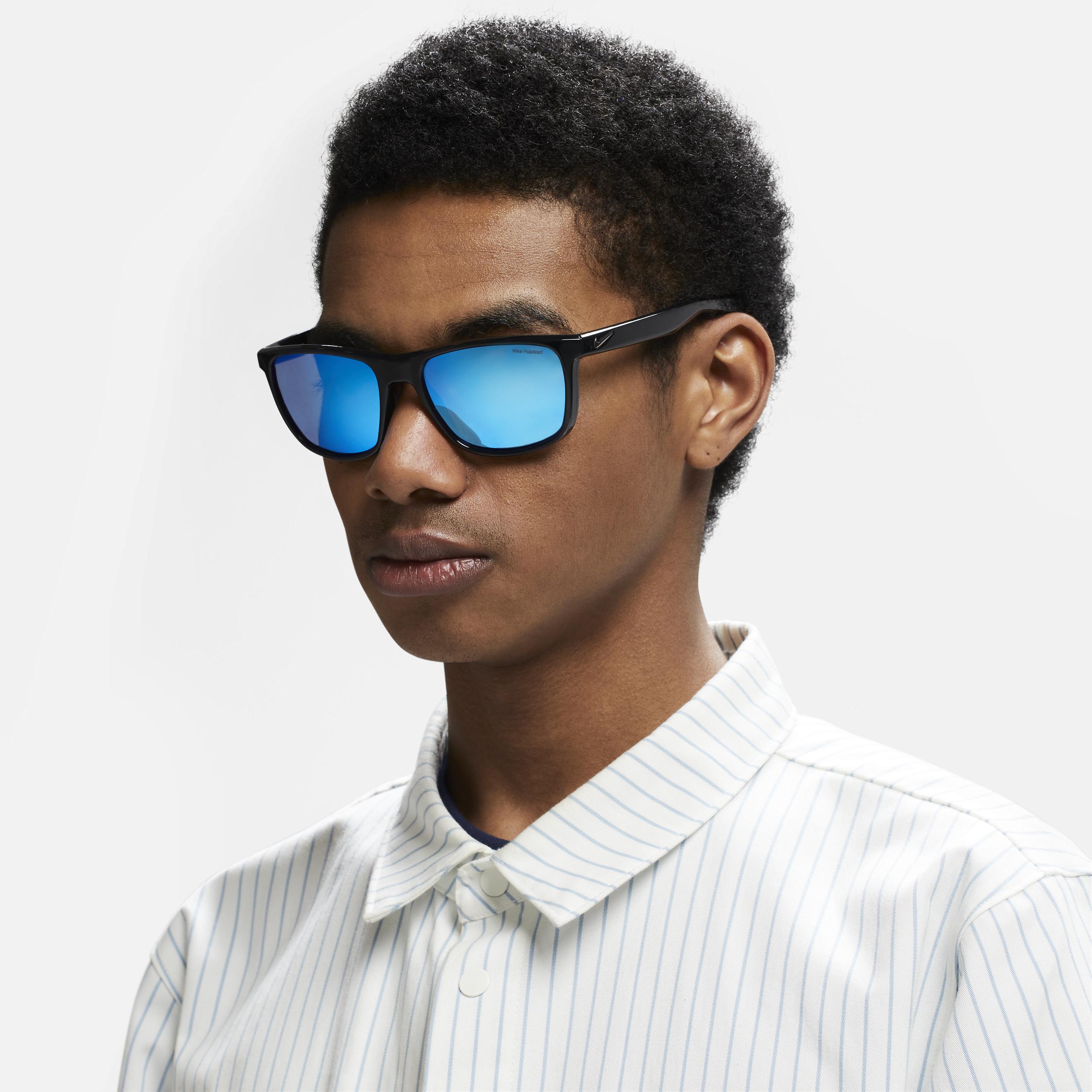 Nike Essential Endeavor Polarized Sunglasses in Blue Lyst