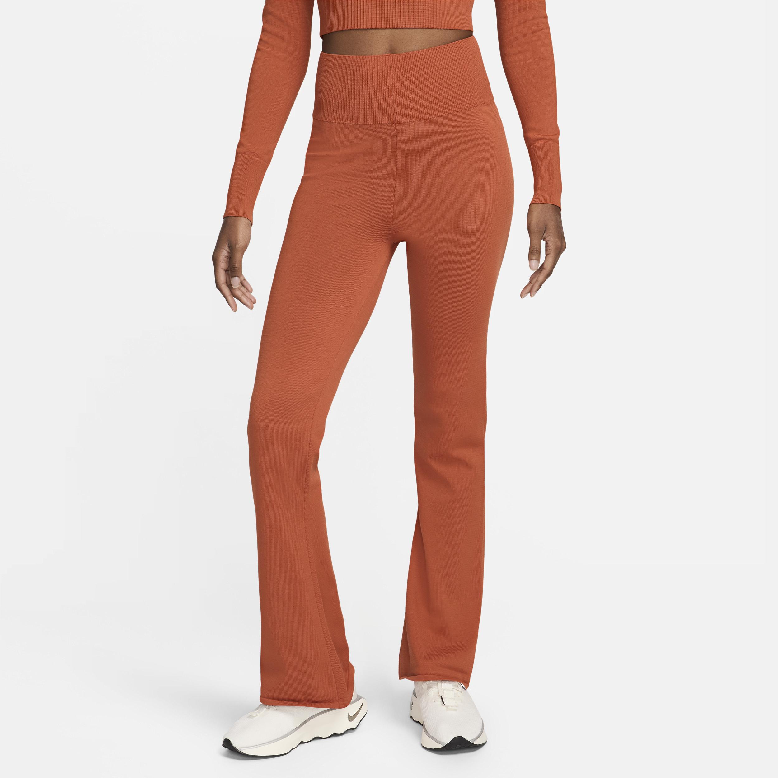 Nike Sportswear Chill Knit Tight High waisted Sweater Flared Pants Lyst UK