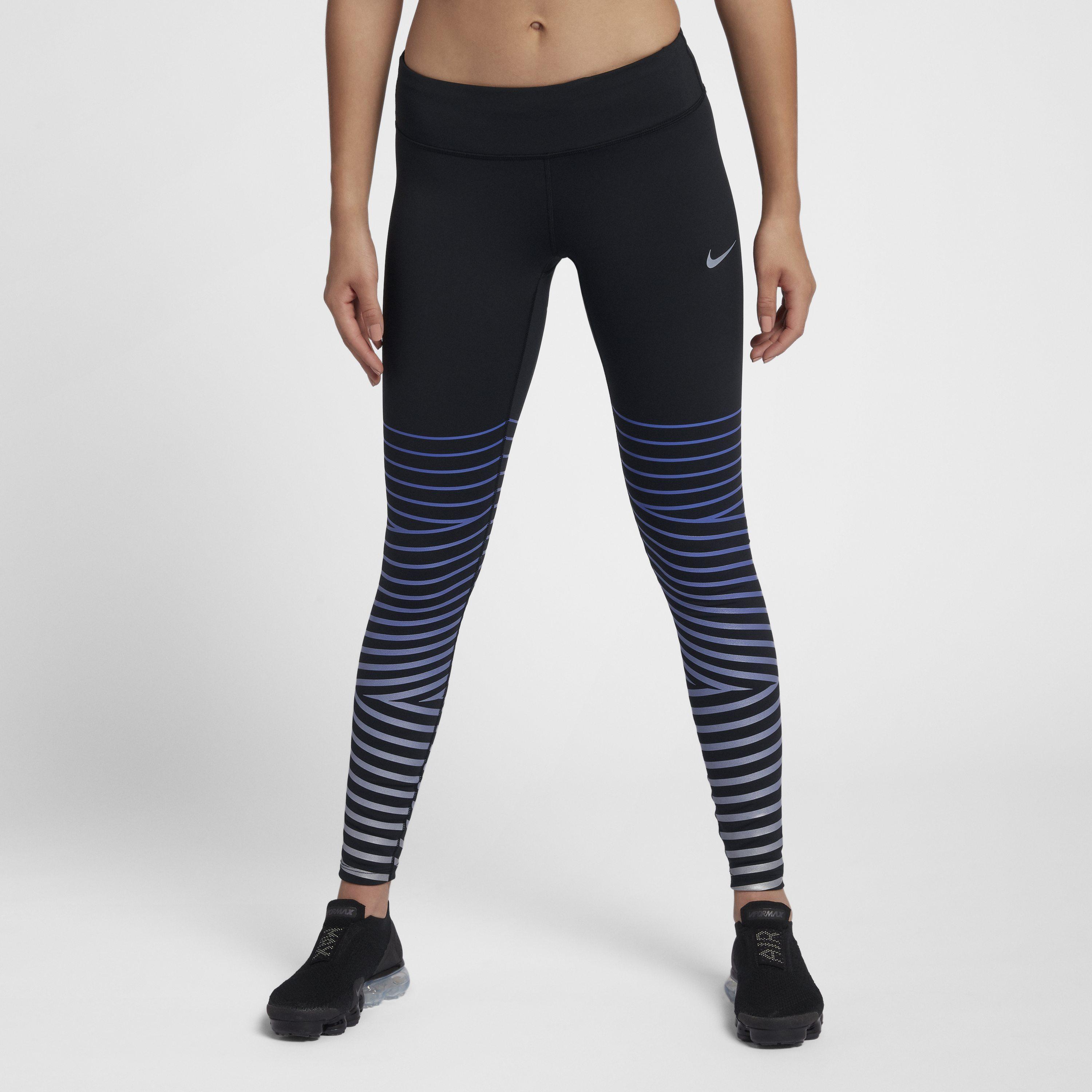 Nike Synthetic Epic Lux Flash 27.5"(70cm Approx.) Reflective Running Tights  in Black - Lyst