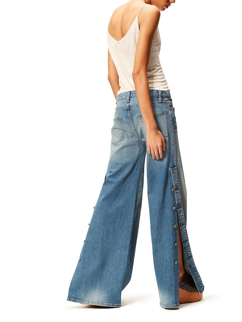 Nili Lotan Denim Ena Jean in Blue | Lyst