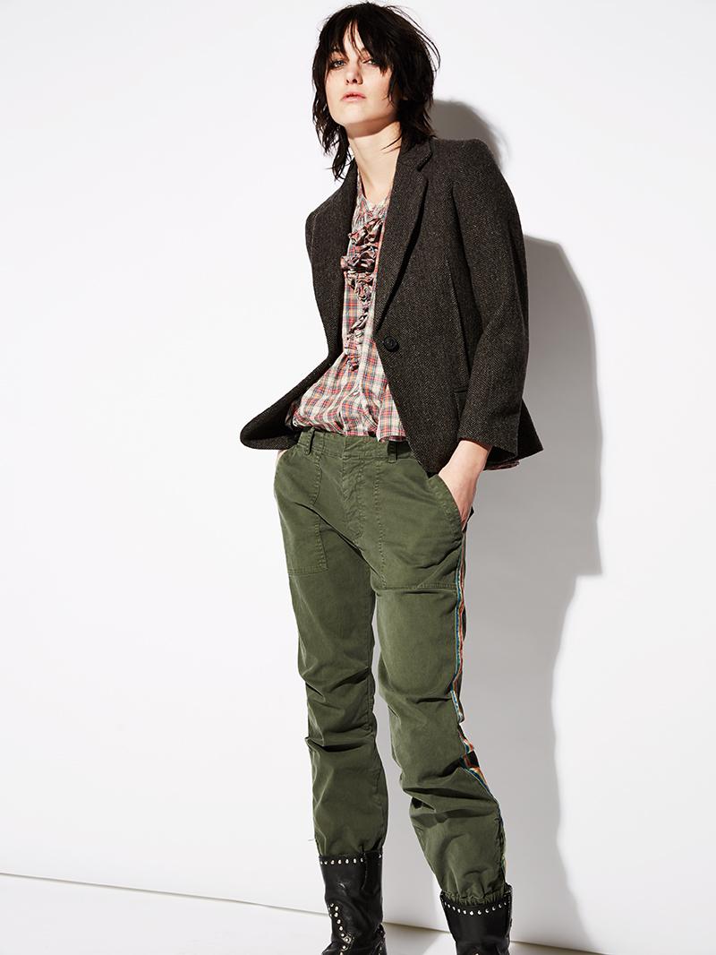 Cropped French Military Pant 