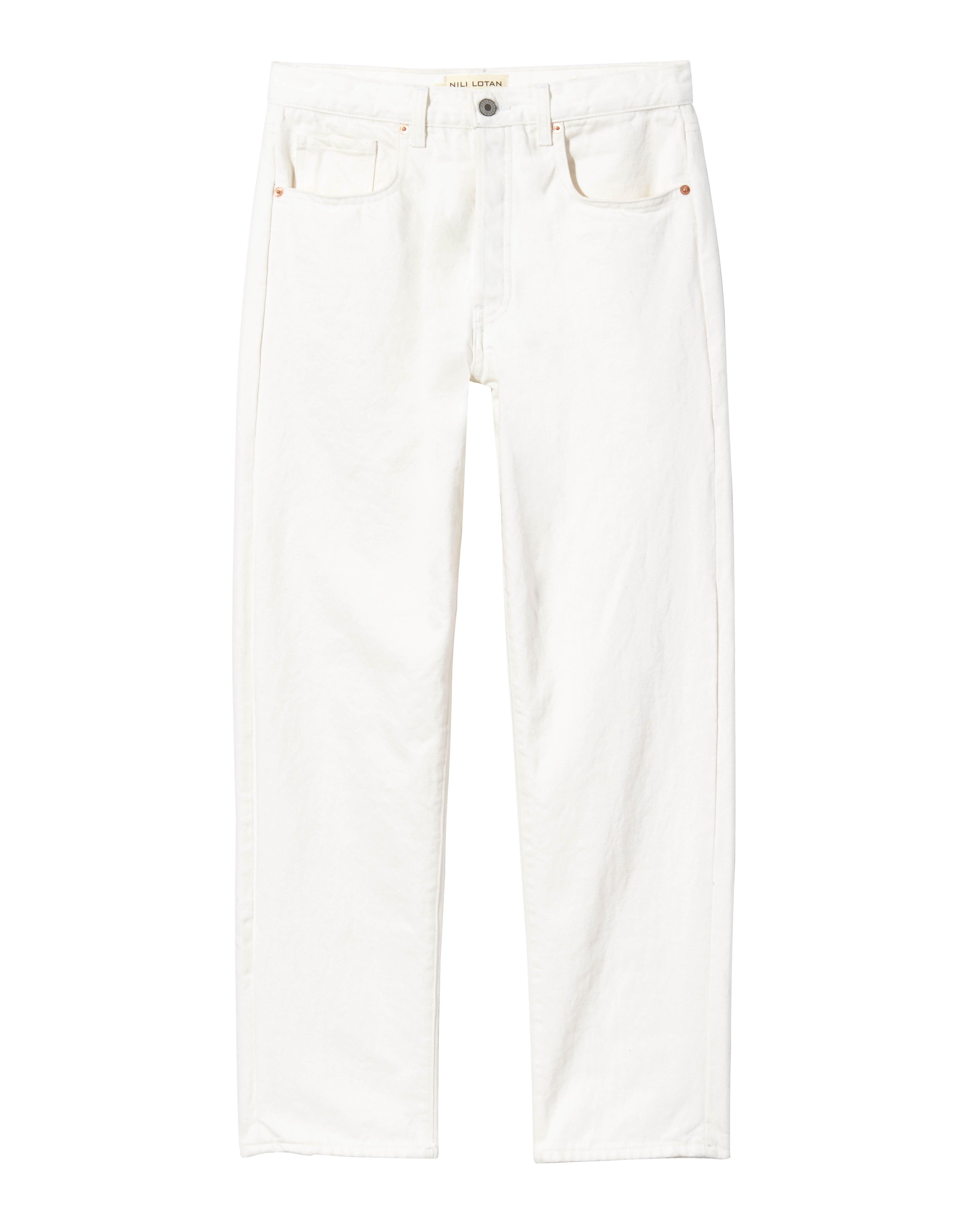 Nili Lotan Archer Jean in Sand White 