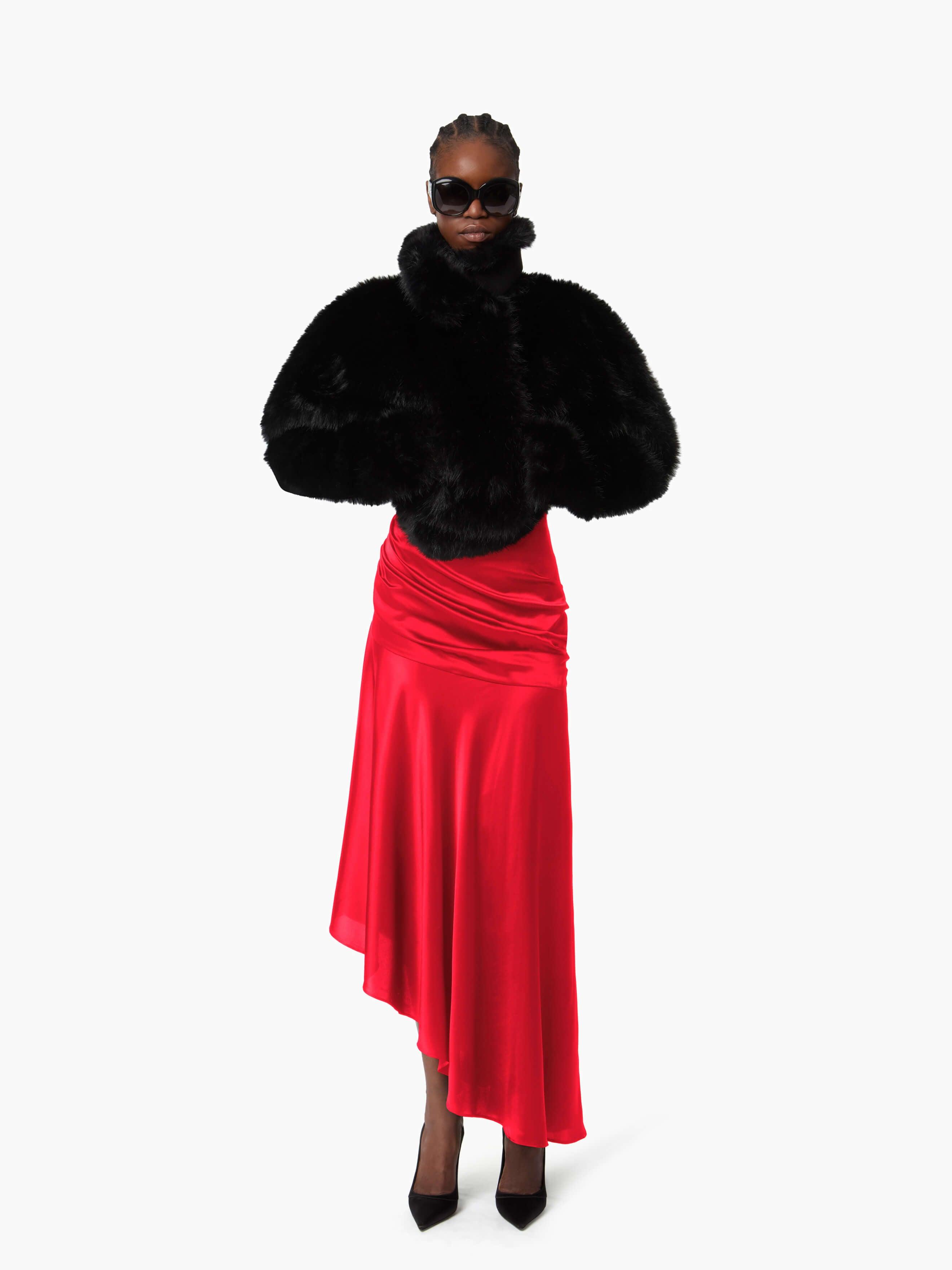 スカート NINA RICCI MIDI SKIRT WITH DRAPE Nina Ricci Midi Skirt With Drape | ShopSimon