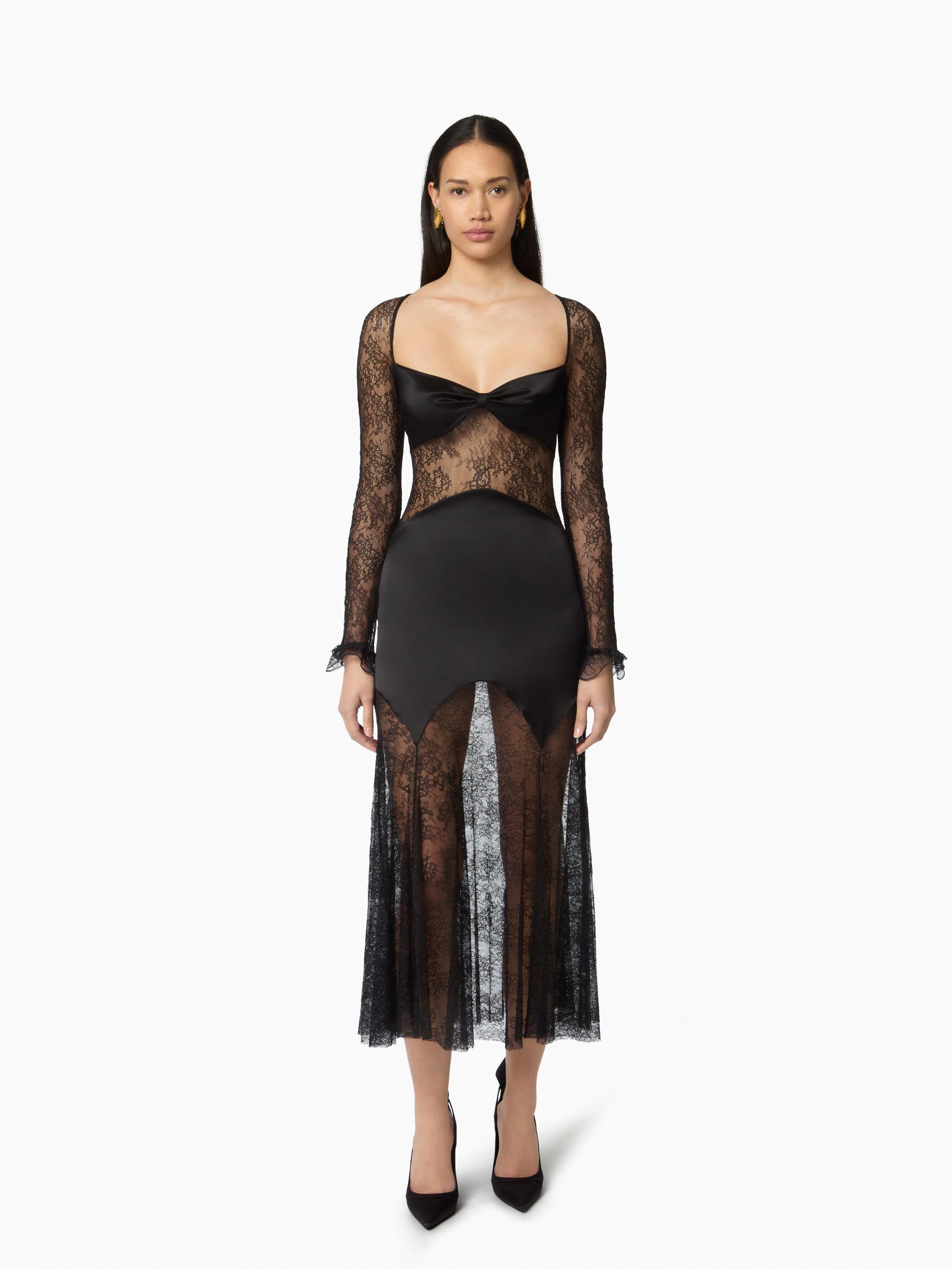 NINA RICCI ワンピース Gathered silk crepe midi dress945618 Nina Ricci Casual and day dresses for Women | Online Sale up