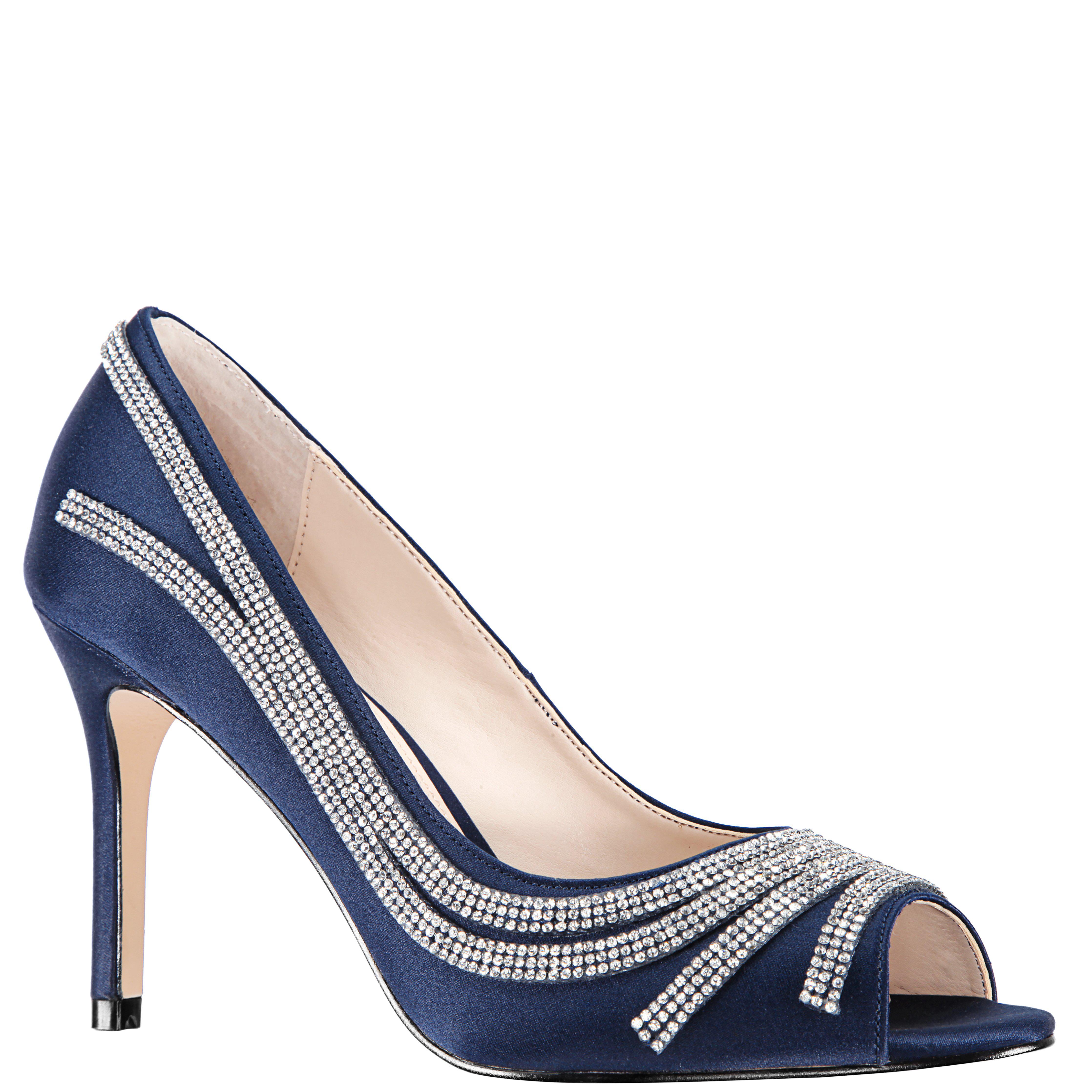 nina navy blue wedding shoes