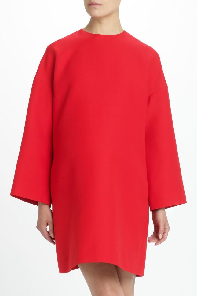 Valentino Tiered Silk-chiffon Mini Dress in Red | Lyst