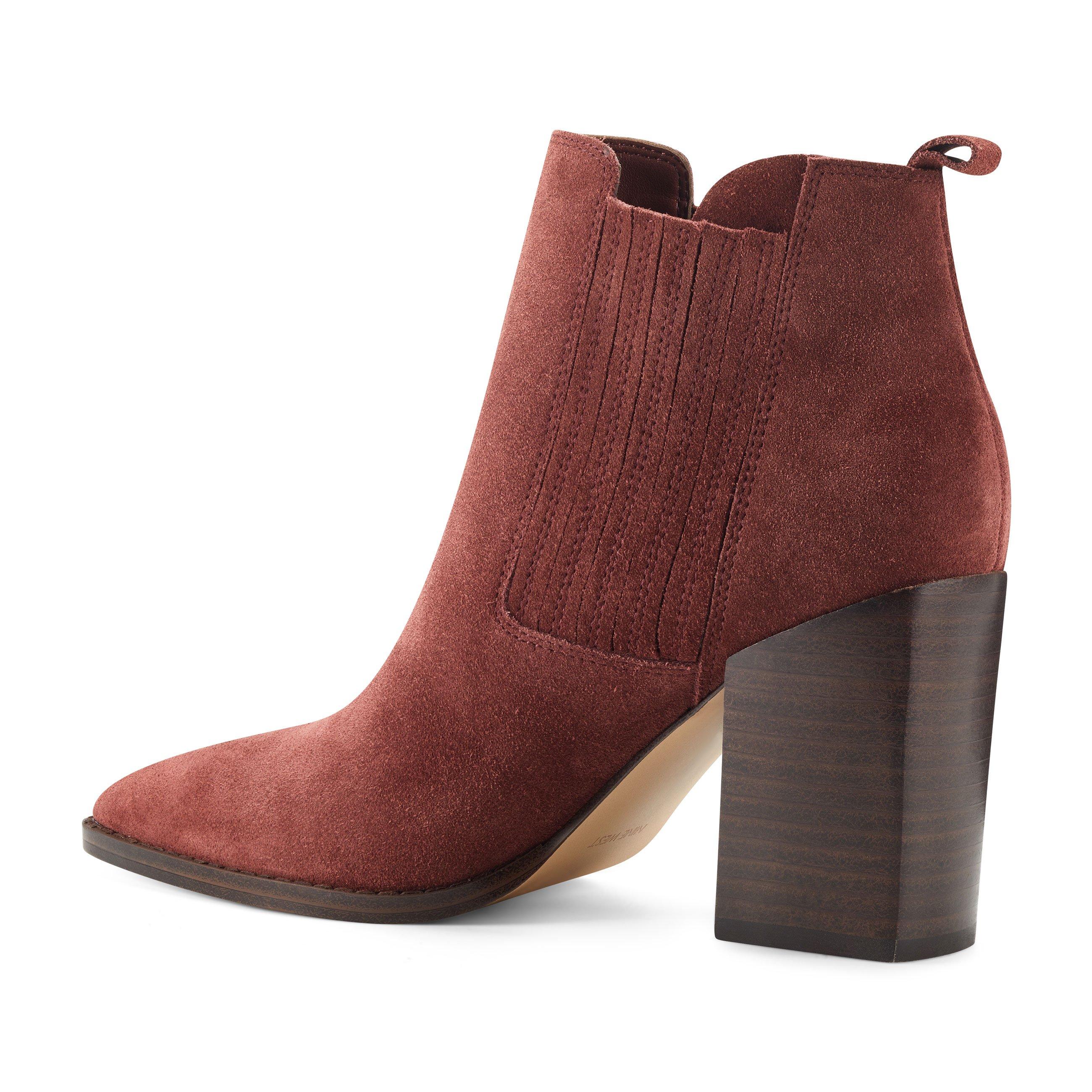 beata block heel booties