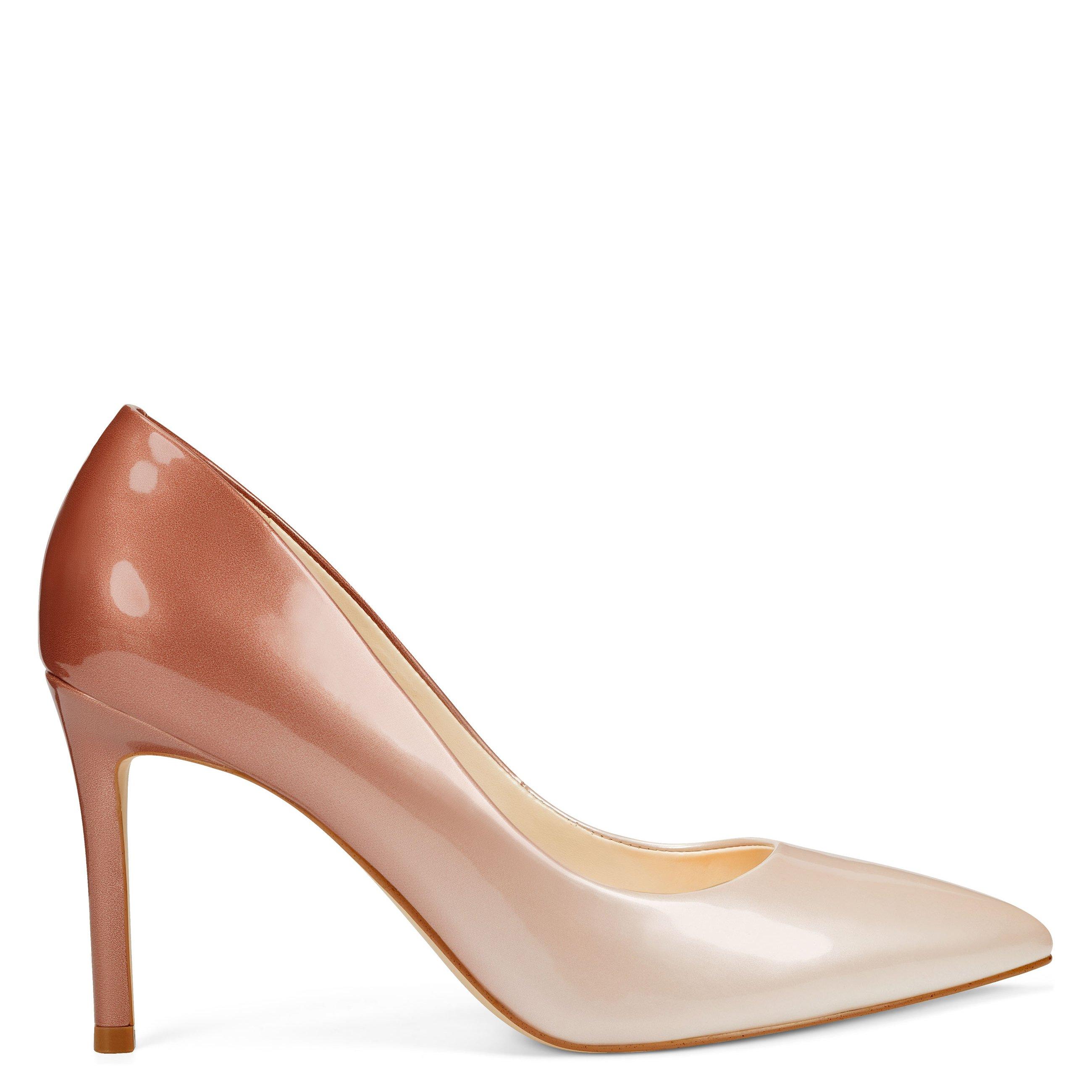 nine west rose gold heels