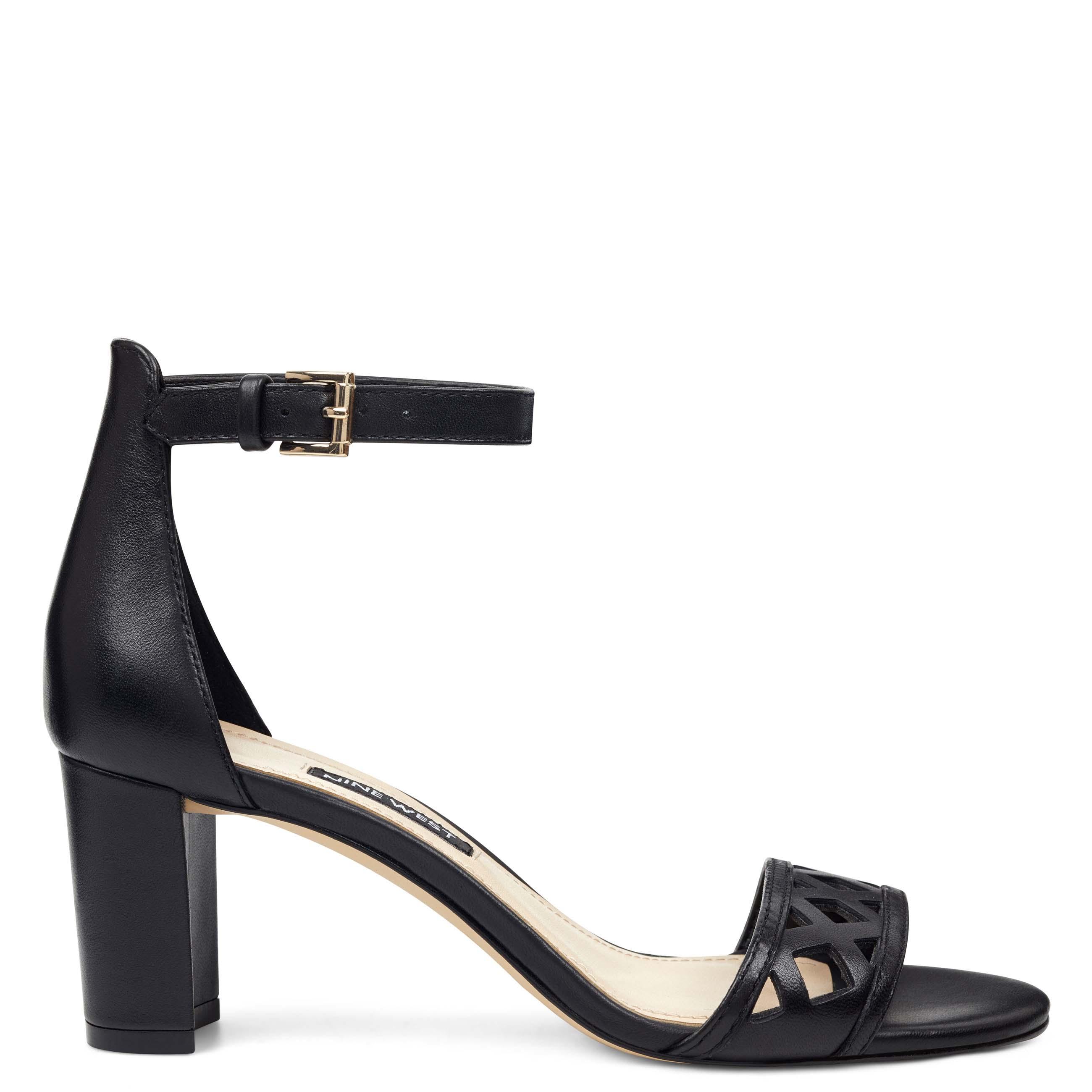 open toe sandals black