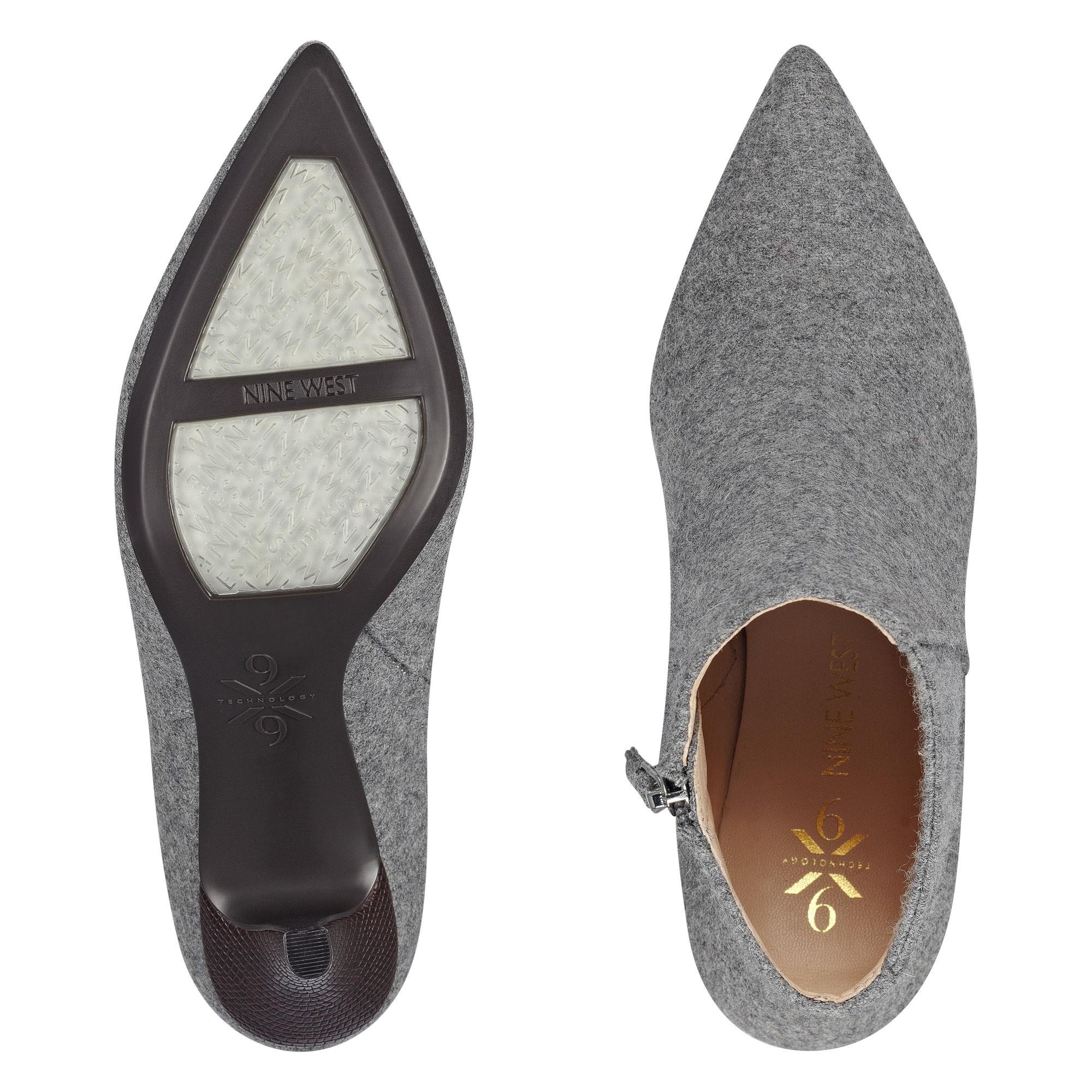 front pointy toe booties nine west