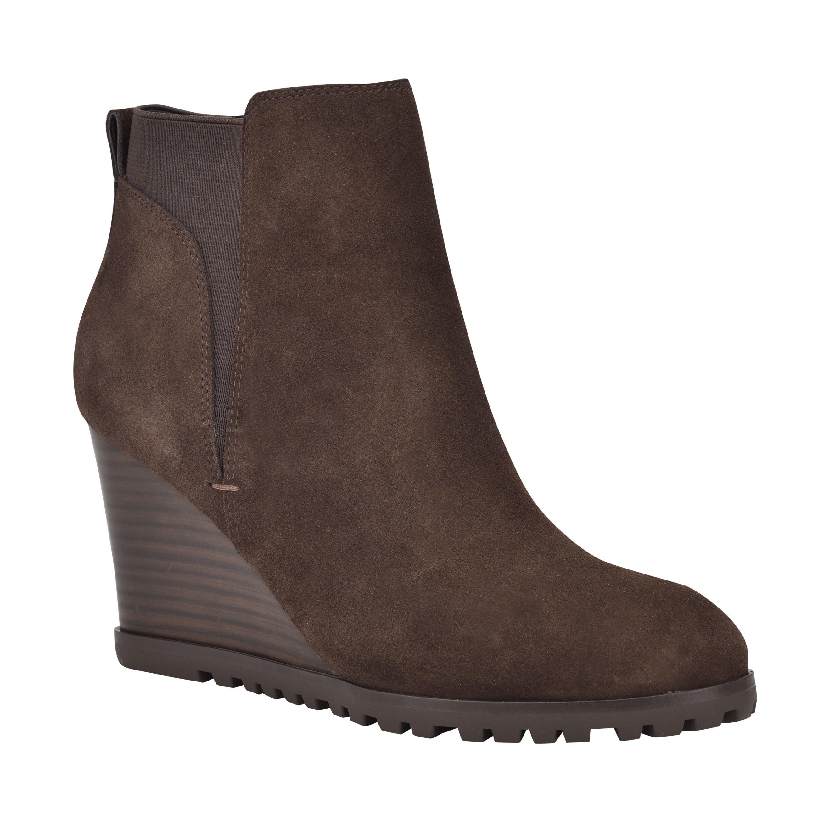 nine west curtis wedge booties