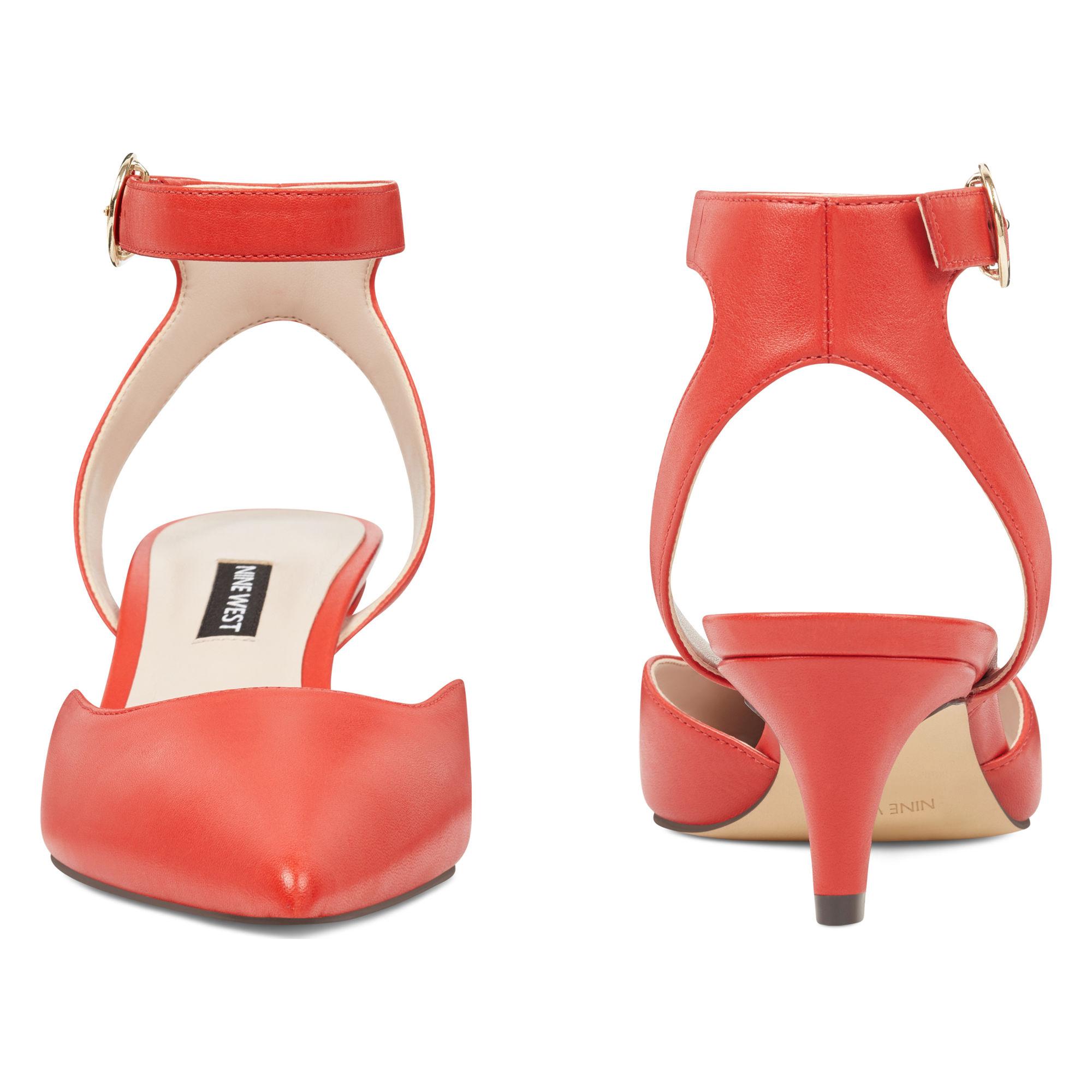 quinteena ankle strap pumps