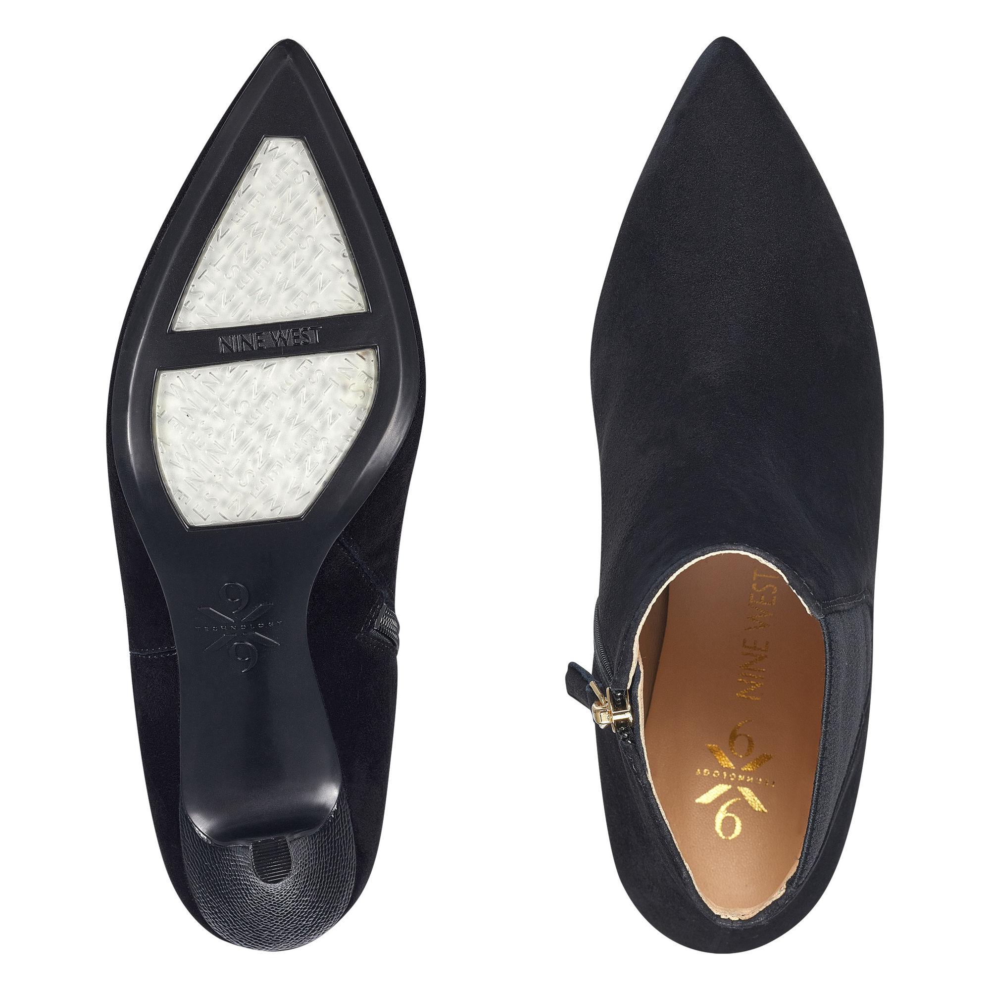 nine west front pointy toe booties
