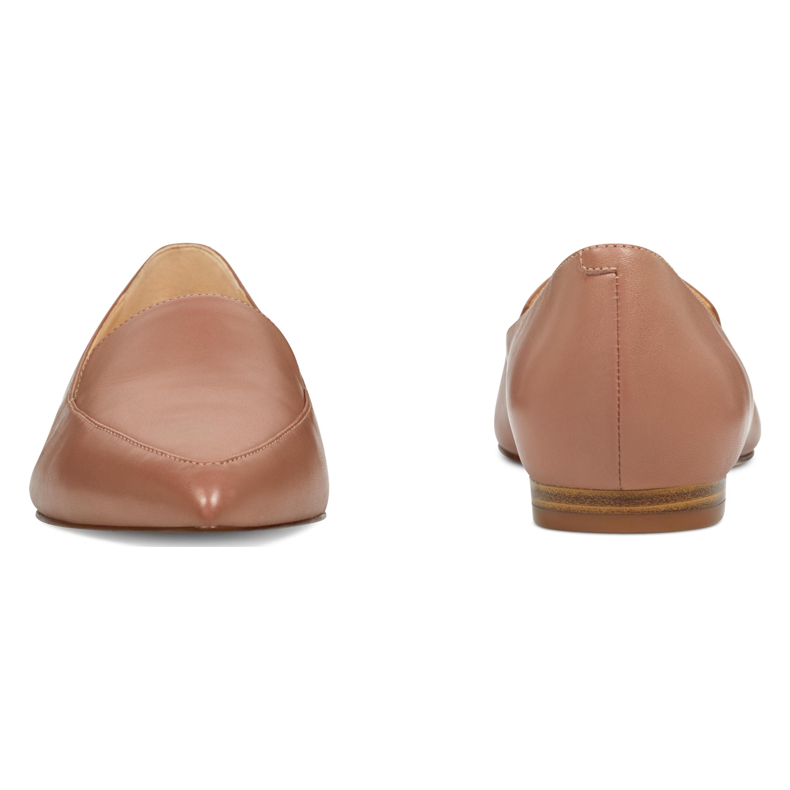 leather smoking flats