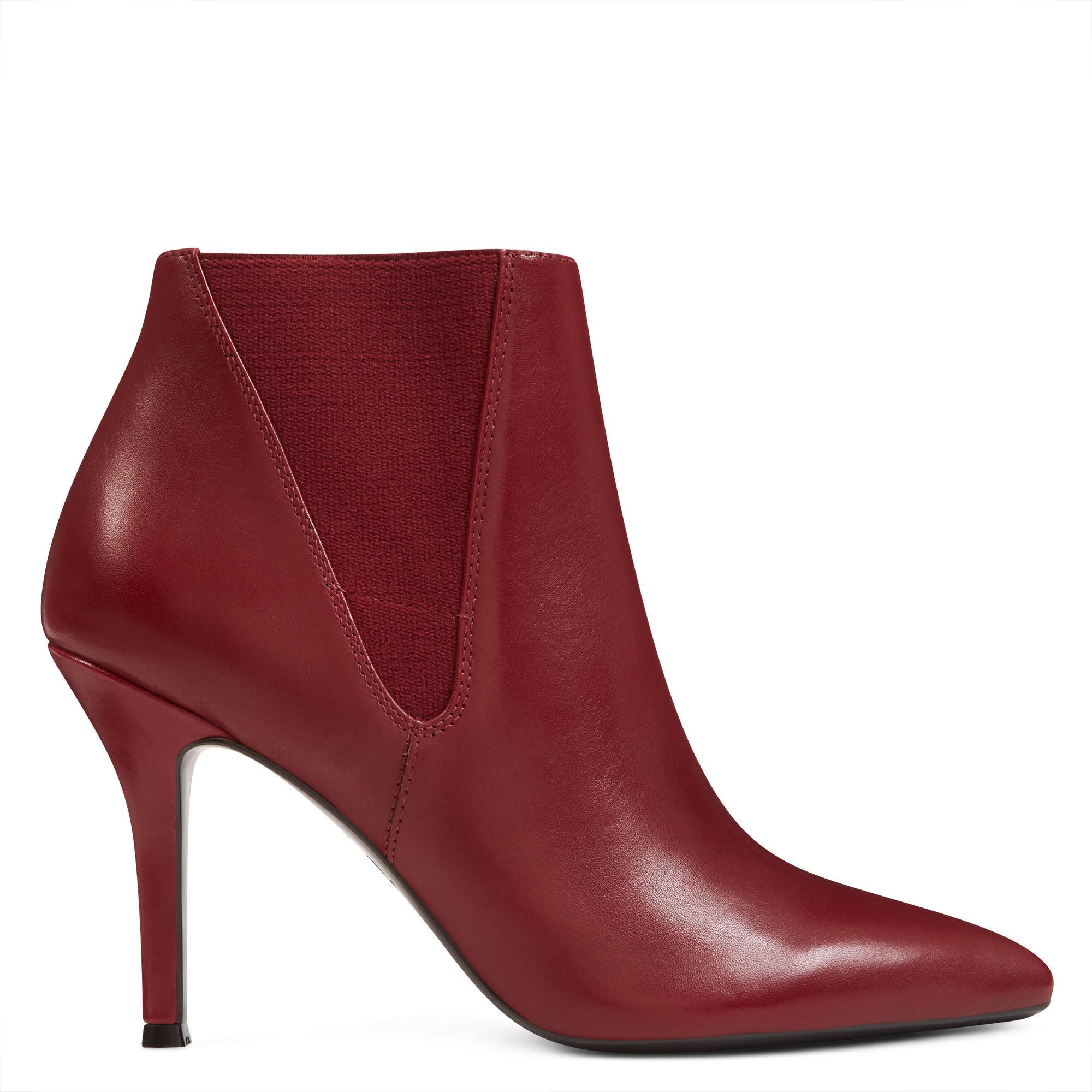 nine west front pointy toe booties
