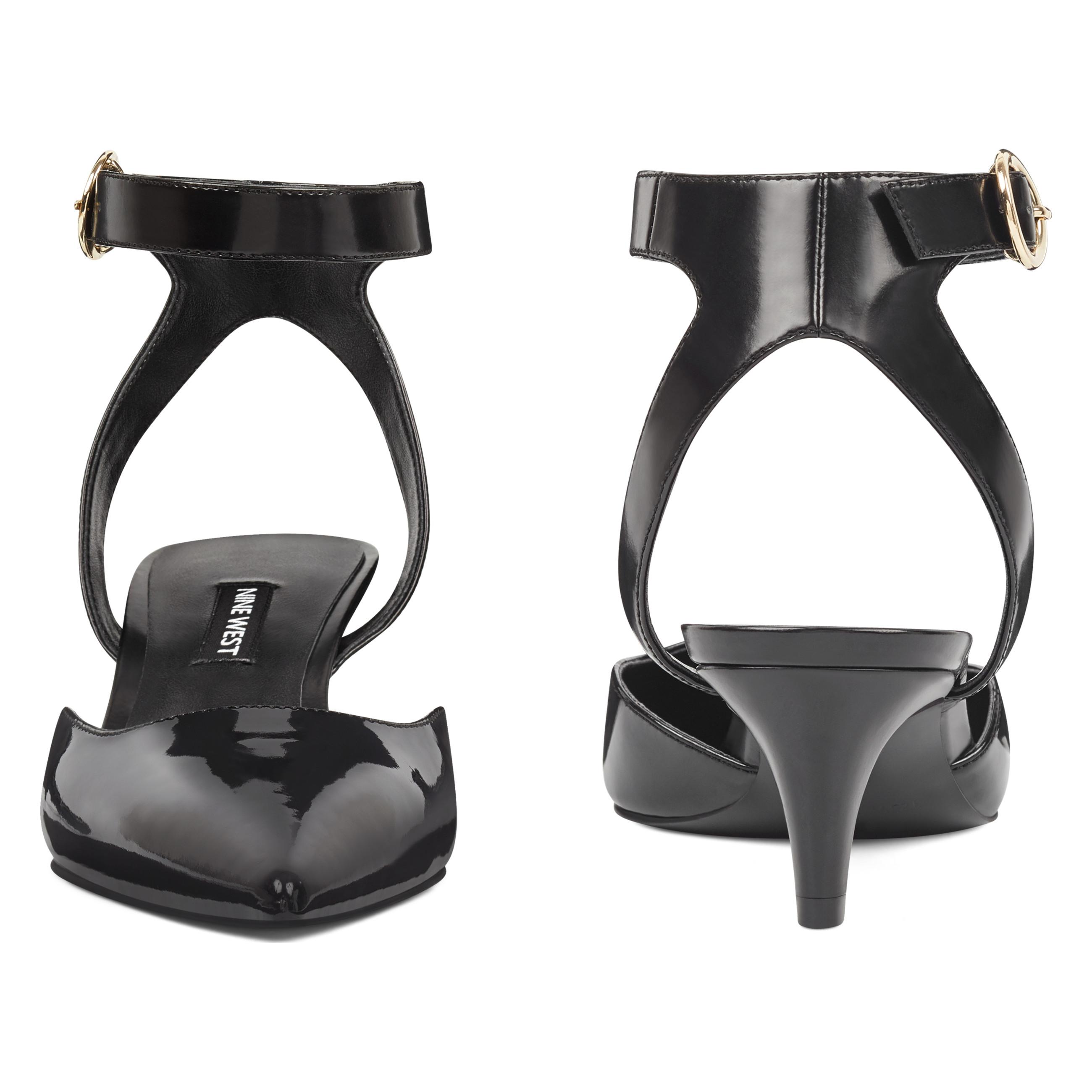 quinteena ankle strap pumps