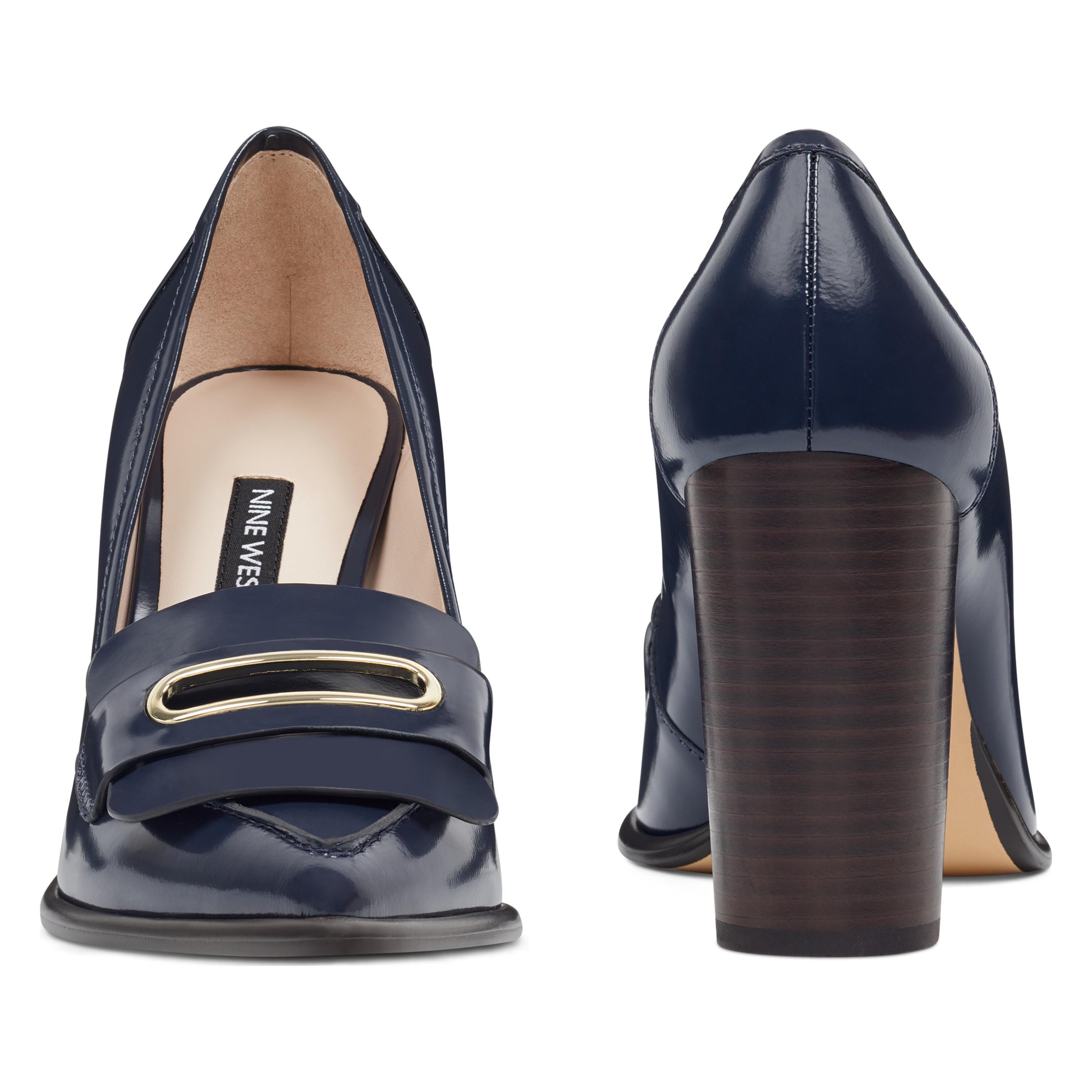 zoro block heeled pumps