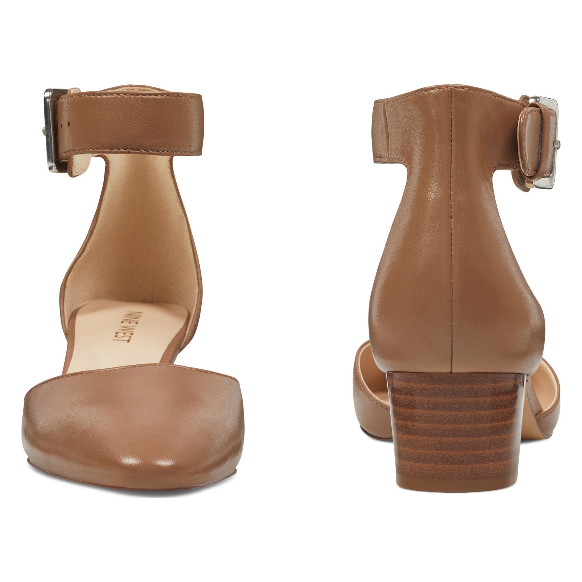 Nine West Leather Belovingly Ankle Strap Pumps Lyst