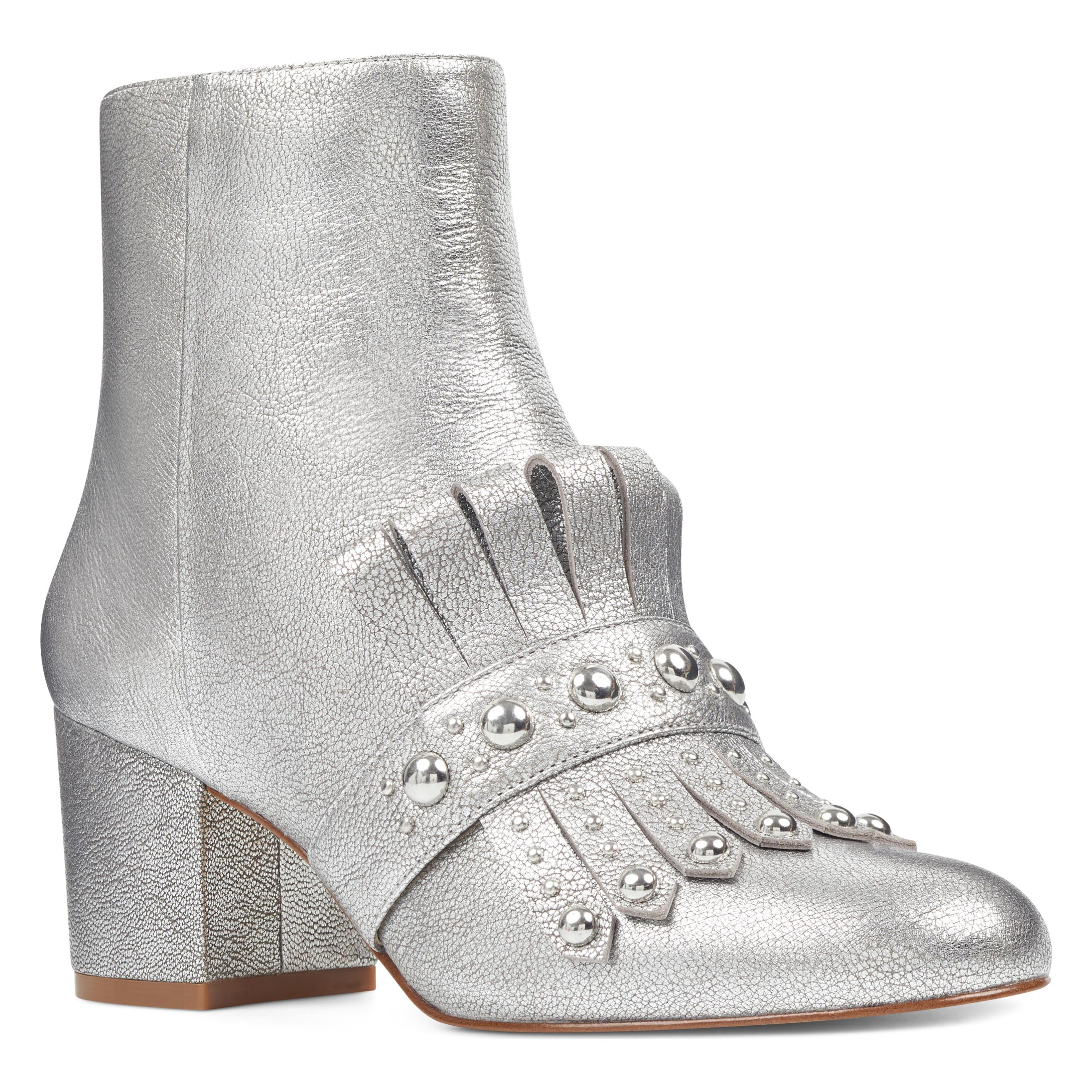 nine west booties block heel