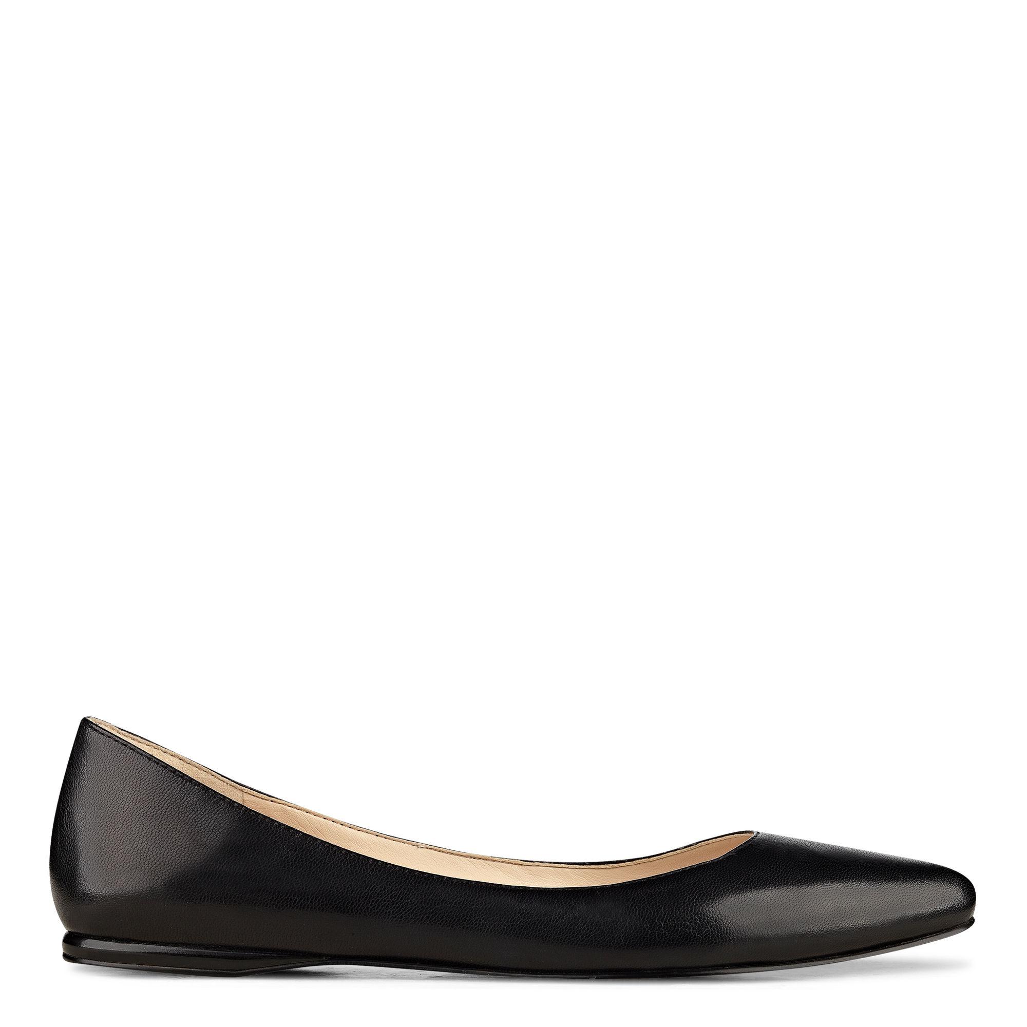 nine west black flats pointed toe